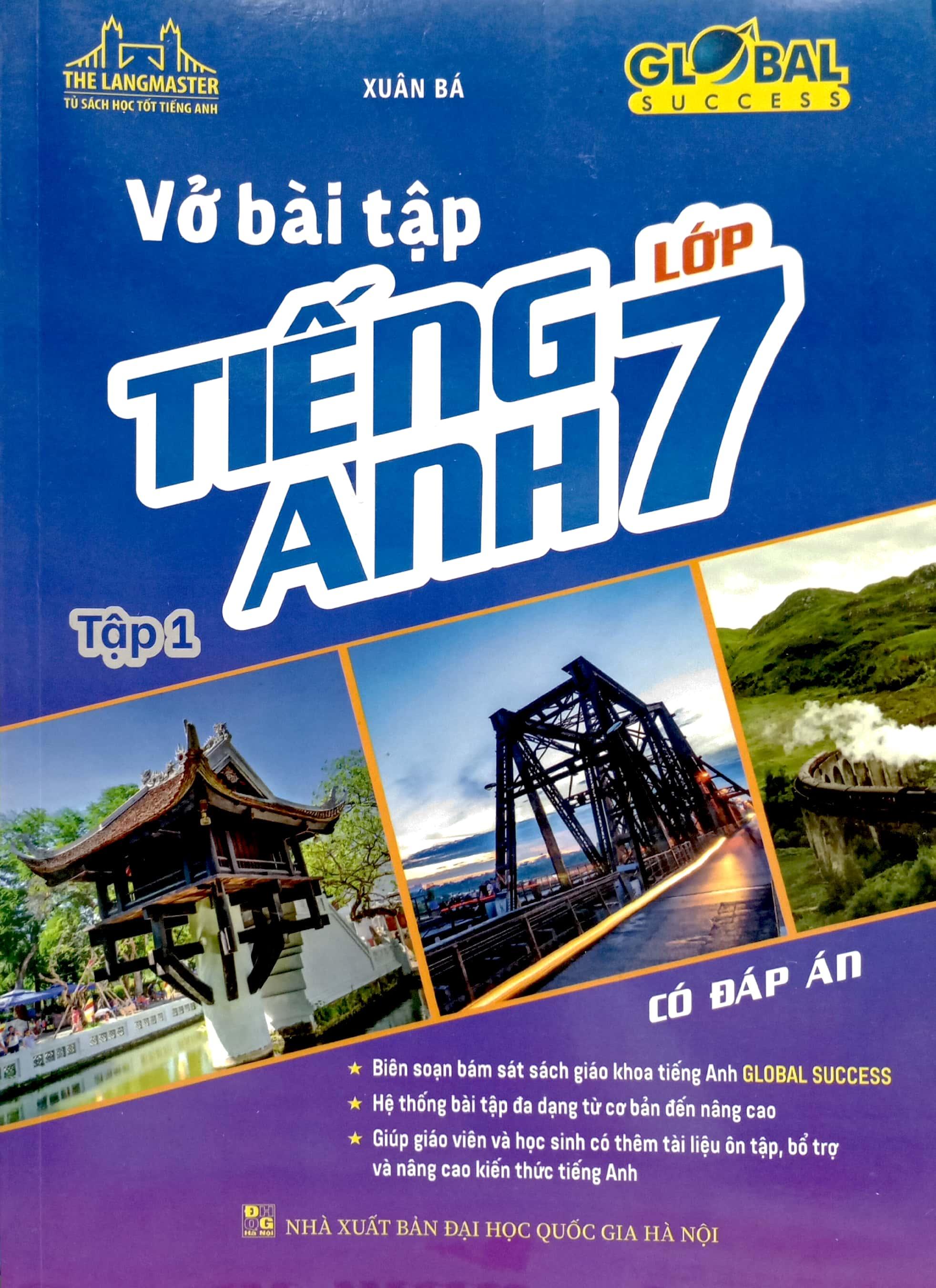 Vở Bài Tập Tiếng Anh Lớp 7 - Tập 1 (Có Đáp Án - Global Success)