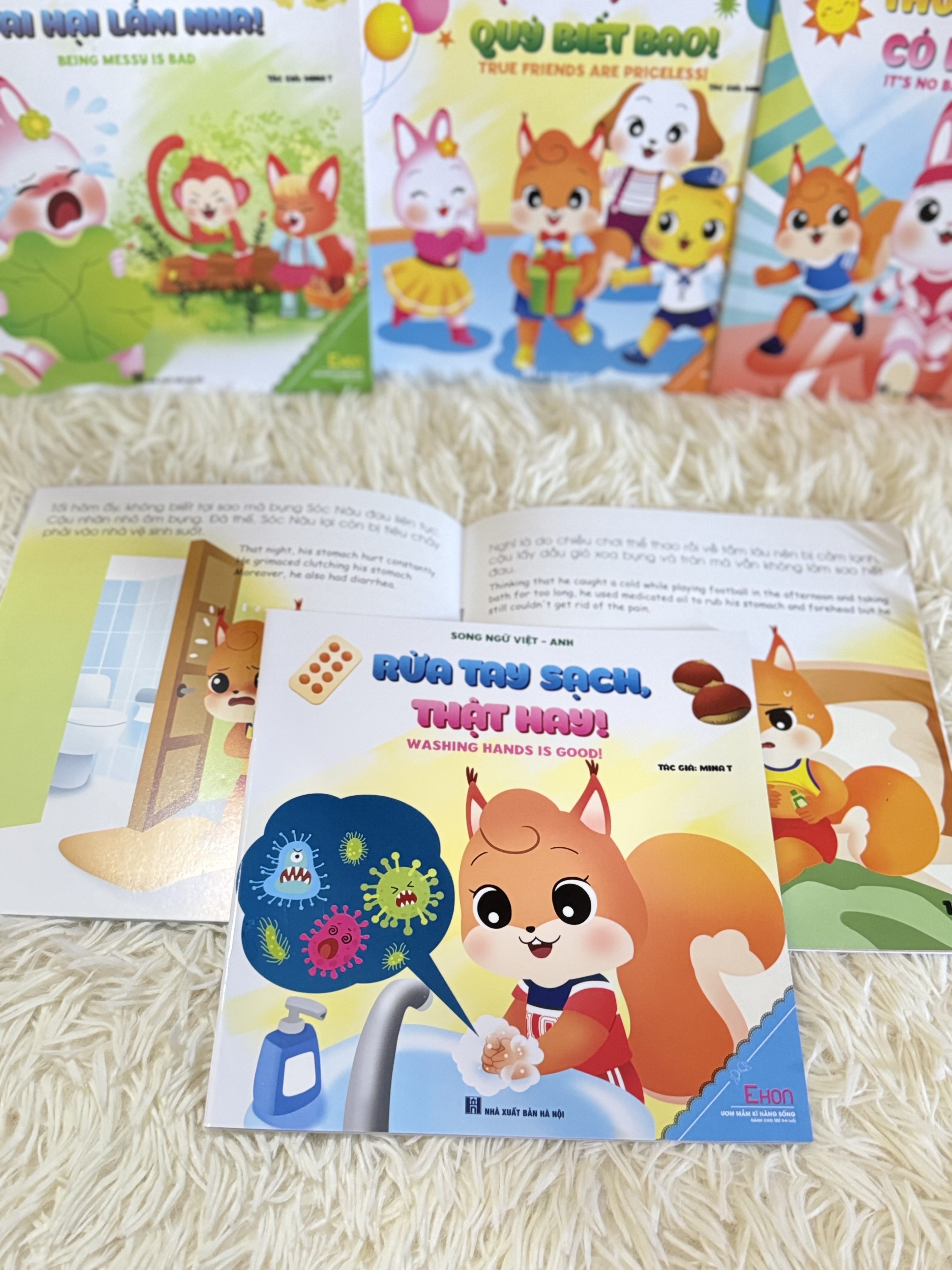 Combo 10 cuốn sách Ươm mầm kỹ năng sống cho trẻ 0-10 tuổi (Song ngữ Việt Anh)