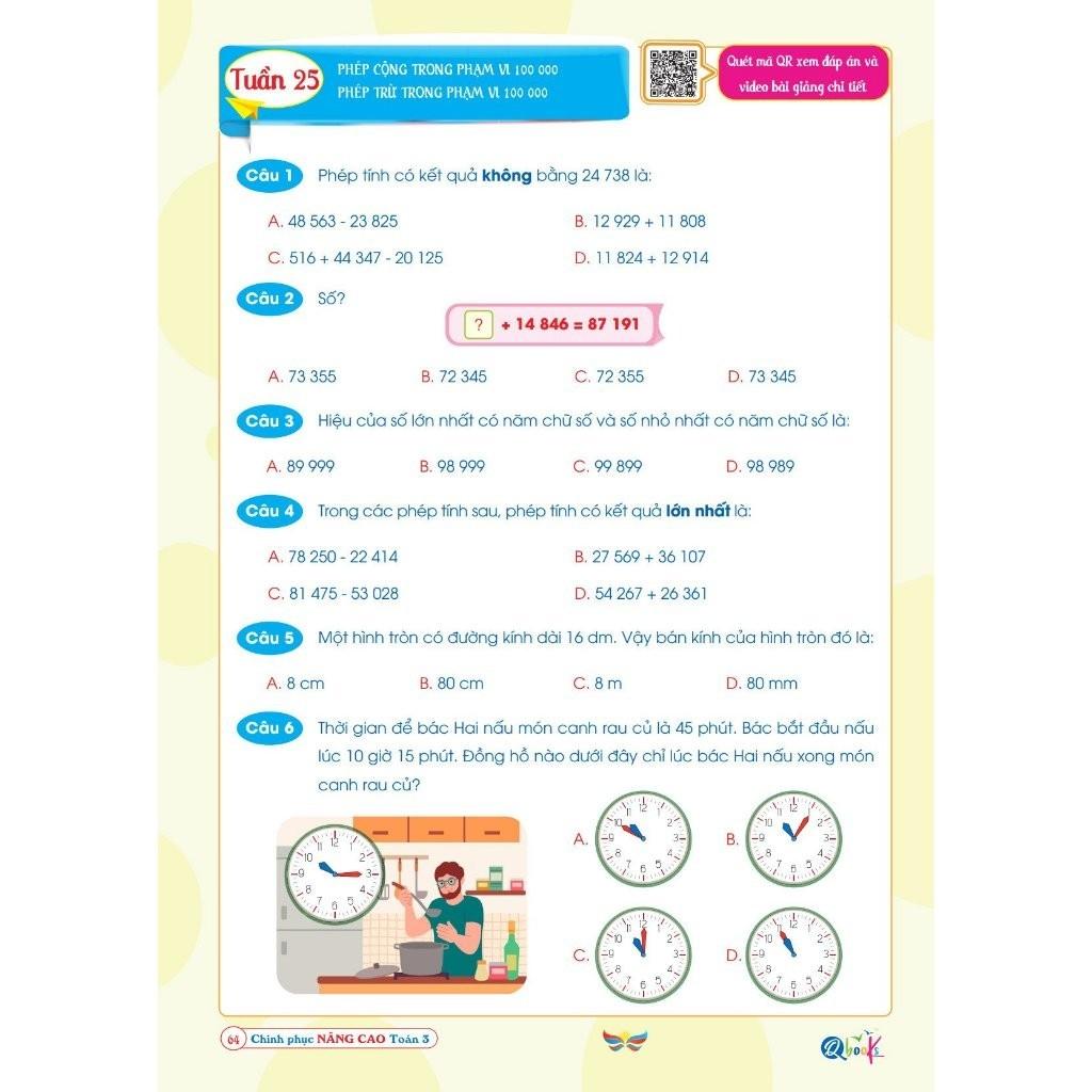 Chinh Phục Nâng Cao Toán Lớp 3 - Cánh Diều - Cả năm ( 1 Cuốn ) - Bản Quyền