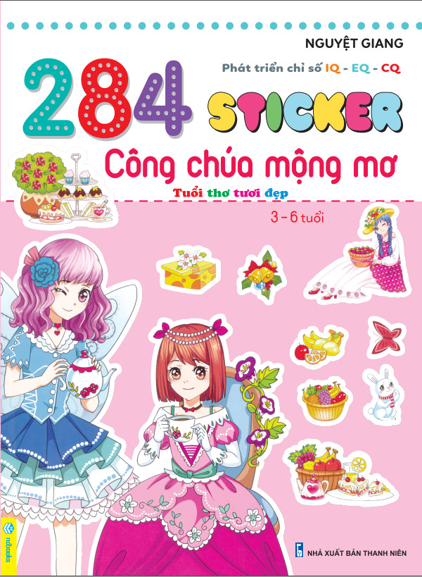 Sách Combo 5 cuốn Sticker phát triển chỉ số thông minh IQ-EQ-CQ dành cho bé từ 3-6 tuổi -Ndbooks
