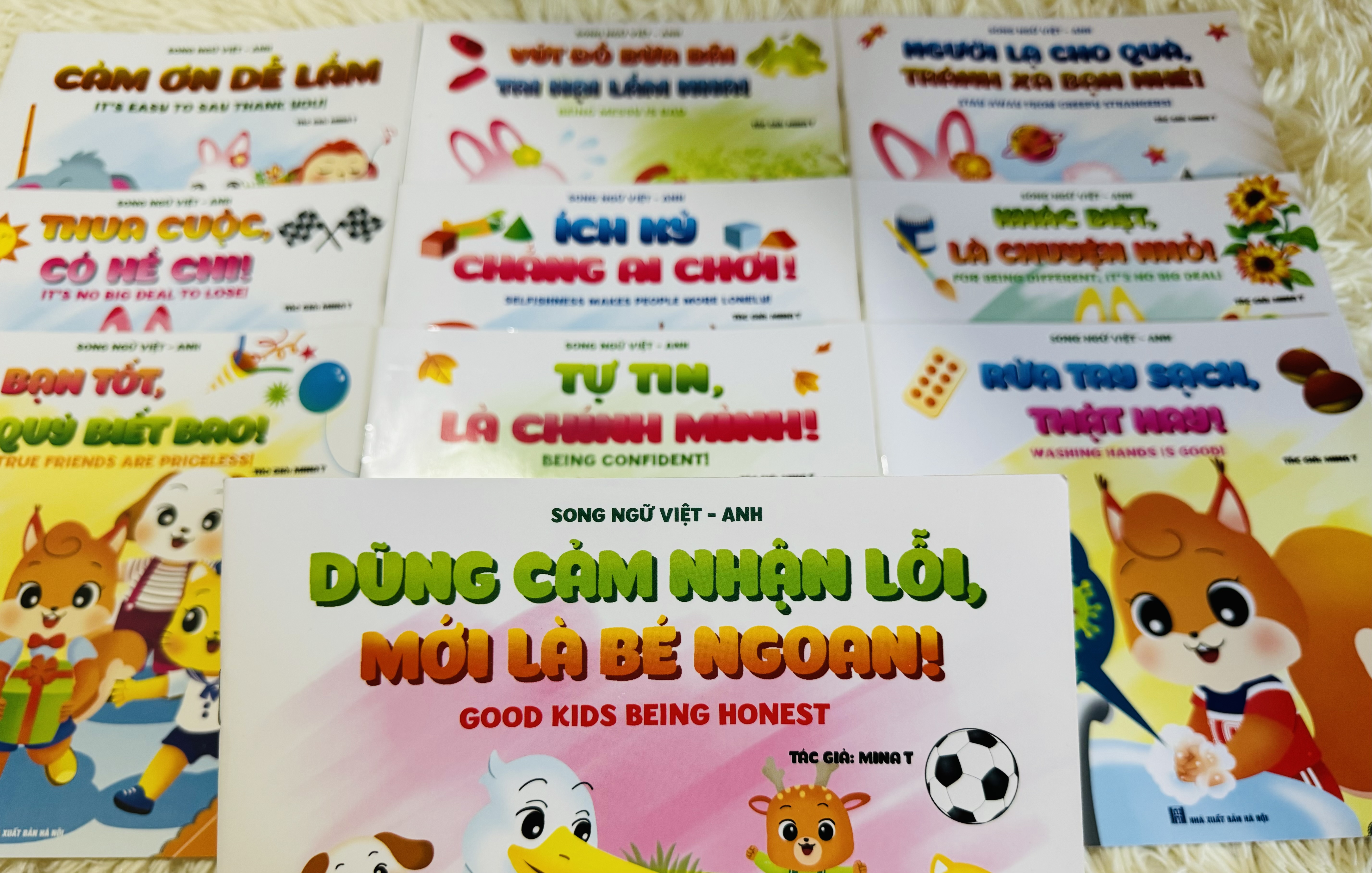 Combo 10 cuốn sách Ươm mầm kỹ năng sống cho trẻ 0-10 tuổi (Song ngữ Việt Anh)