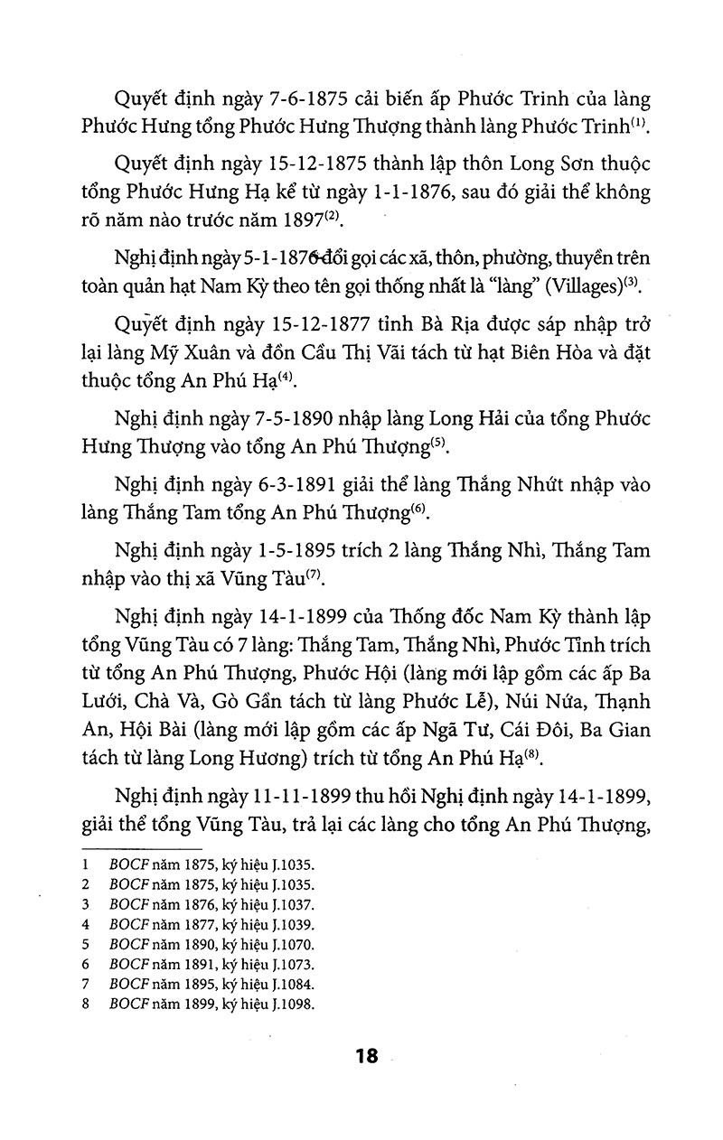 Địa Chí Hành Chính Các Tỉnh Nam Kỳ Thời Pháp Thuộc (1859 - 1954)