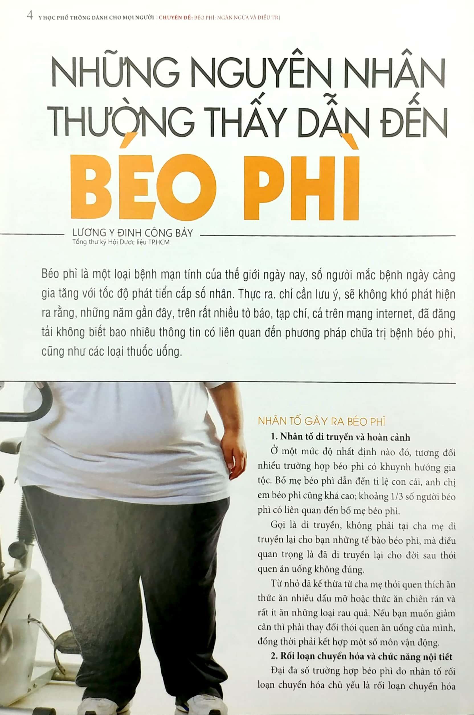 Y Học Phổ Thông Dành Cho Mọi Người - Chuyên Đề: Béo Phì - Ngăn Ngừa Và Điều Trị