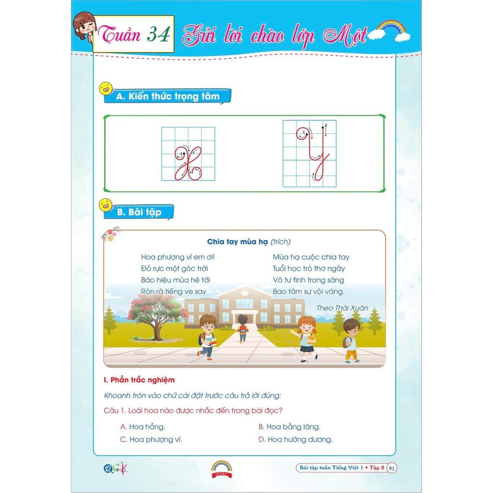 Bài Tập Tuần Tiếng Việt Lớp 1 - Cả Năm - Chân Trời Sáng Tạo - Bản Quyền