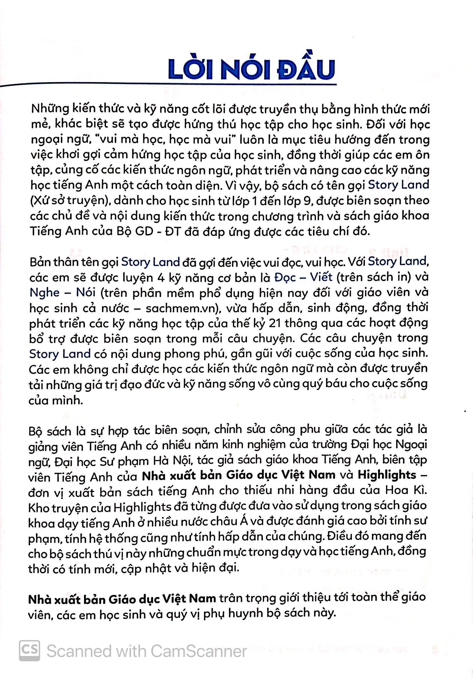 Story Land - Bổ Trợ Kỹ Năng Tiếng Anh 9 (Quyển 1)