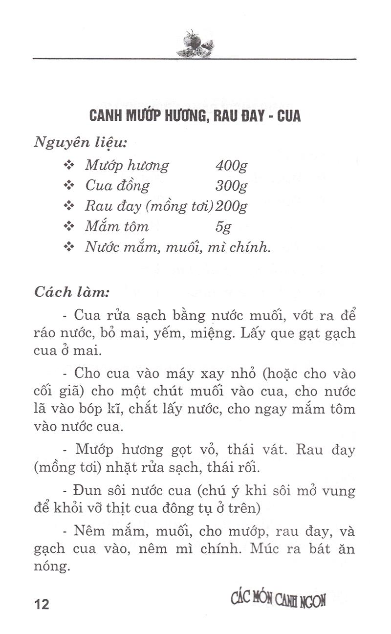 Các Món Canh Ngon (Tái Bản)