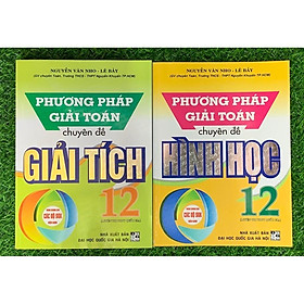 Sách - (Combo 2 cuốn) Phương Pháp Giải Toán Chuyên Đề Đại Số Và Giải Tích 12 + Hình Học 12 (HA-MK1)