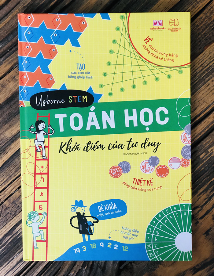 Sách Khởi điểm tư duy Toán học Sách phát triển tư duy cho bé 5 - 10 tuổi bìa cứng in màu Á Châu Books