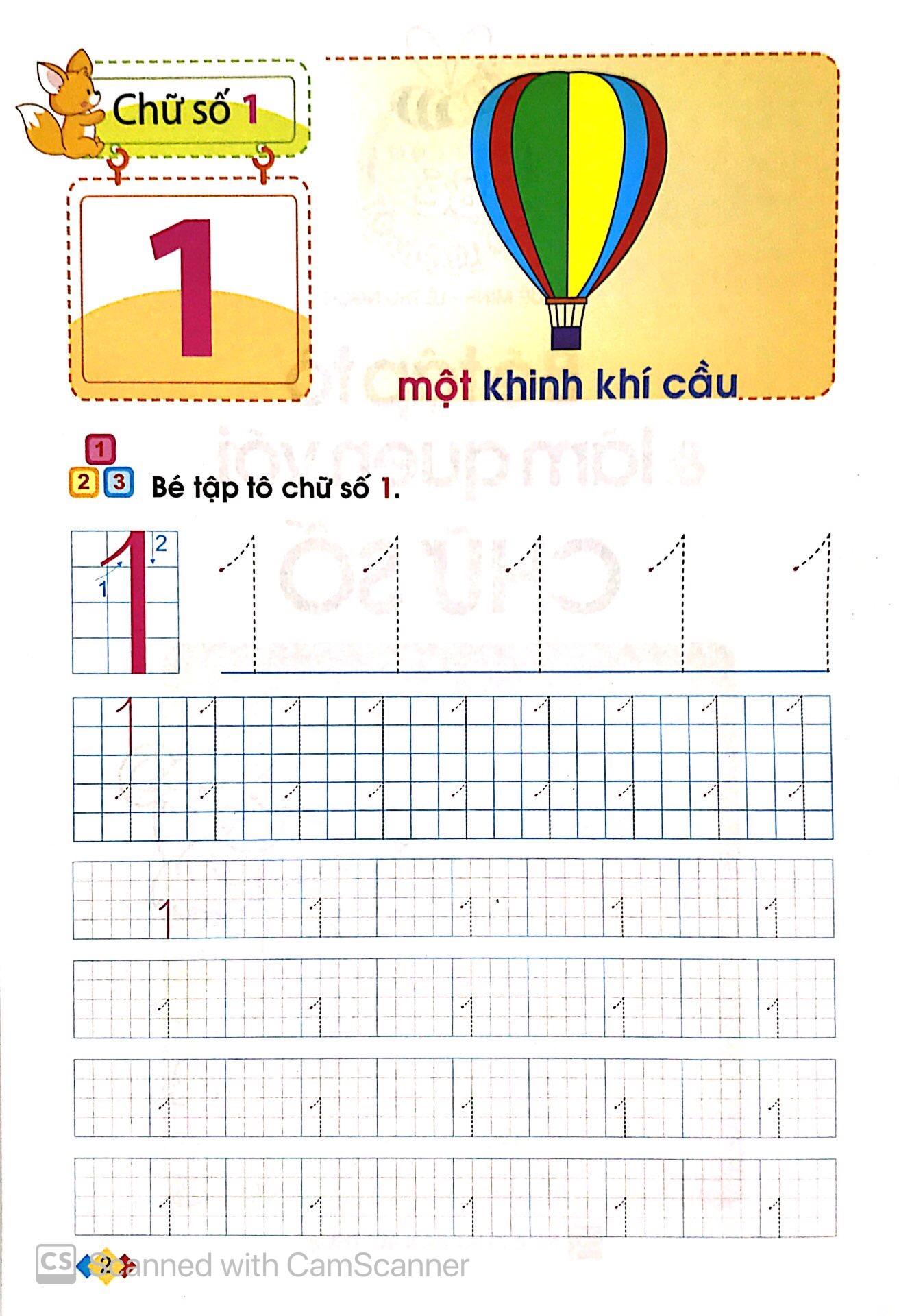 Tủ Sách Bé Vào Lớp Một - Bé Tập Tô Và Làm Quen Với Chữ Số (Tái Bản 2019)