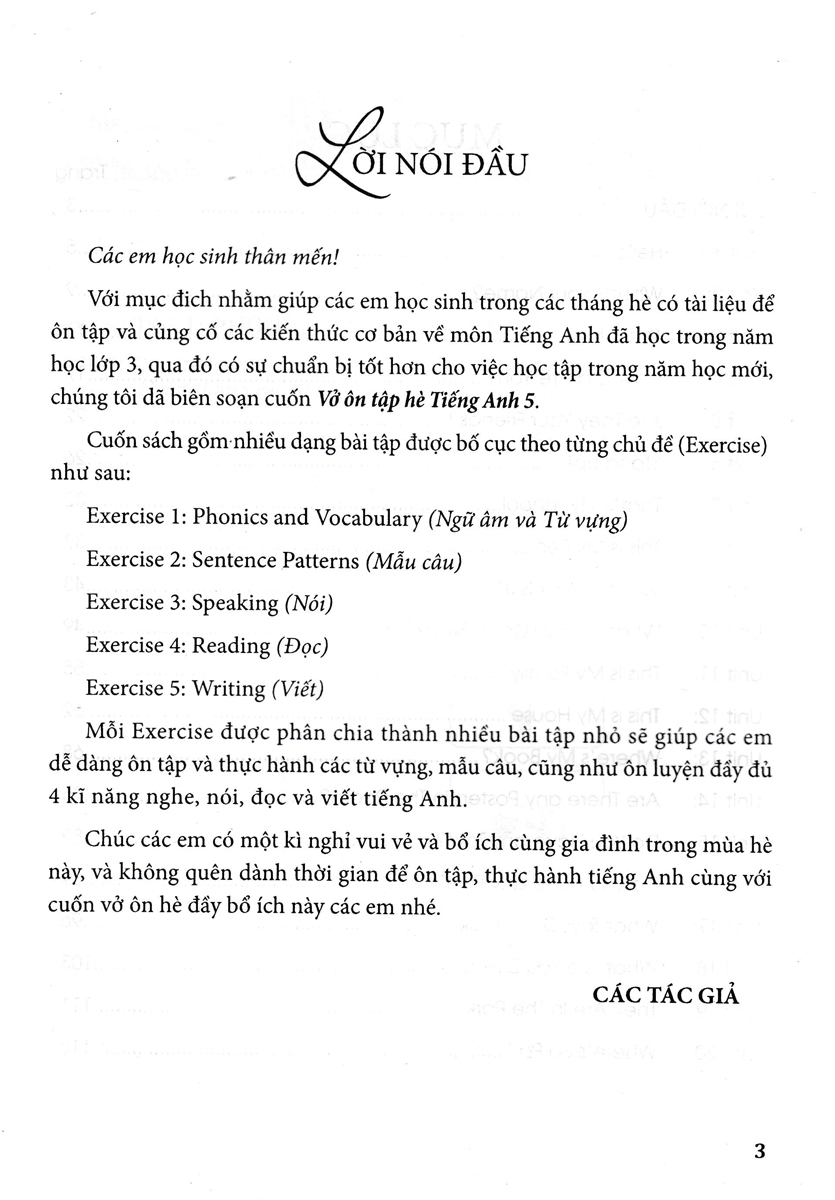 Vở Ôn Tập Hè Tiếng Anh 3 (Dùng Chung Cho Các Bộ SGK Hiện Hành) - HA