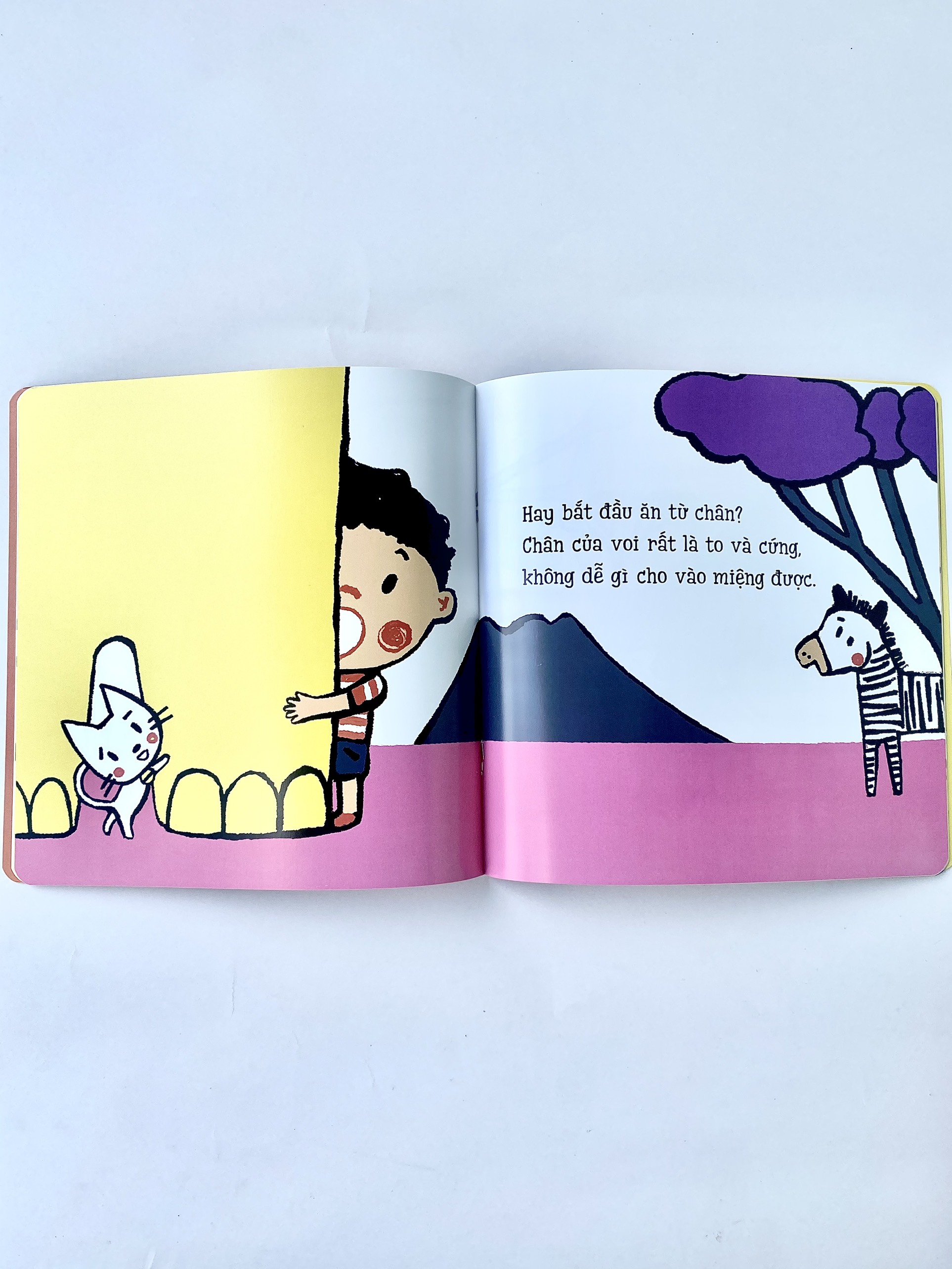 Bộ Sách Ehon Bé Ngoan TỚ MUỐN ĂN MỘT CON VOI – BỘ SÁCH GIẢI ĐÁP BĂN KHOĂN “ĐỌC GÌ, CHƠI GÌ VỚI CON?”