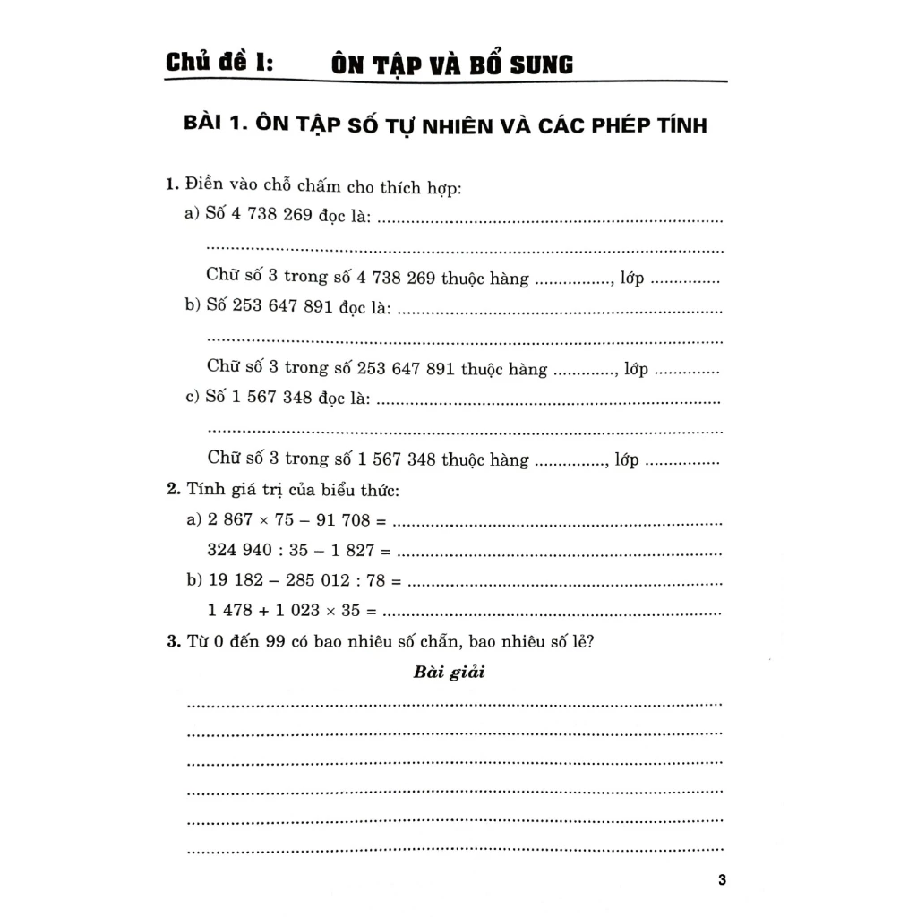 Sách - Vở Bài Tập Nâng Cao Toán 5 Tập 1 (Bám Sát SGK Chân Trời Sáng Tạo)