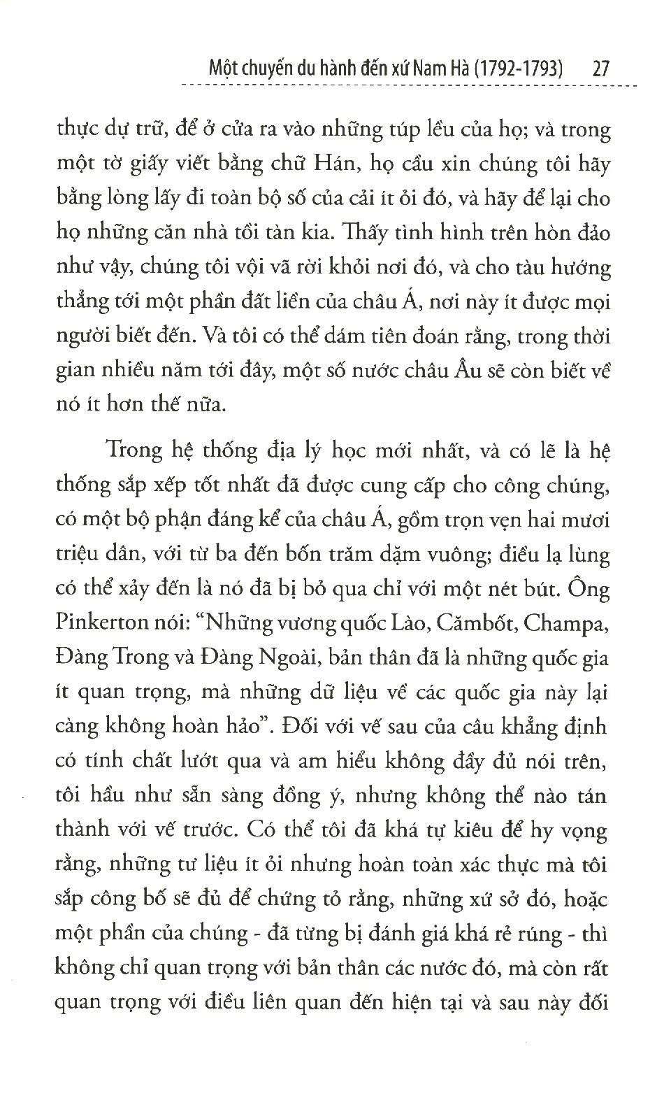 Một Chuyến Du Hành Đến Xứ Nam Hà (1792-1793)