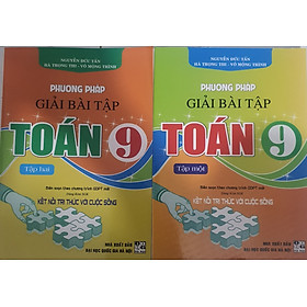 Sách -  Combo Phương pháp giải bài tập toán 9 tập 1 + 2  (dùng kèm sgk kết nối tri thức với cuộc sống) - HA