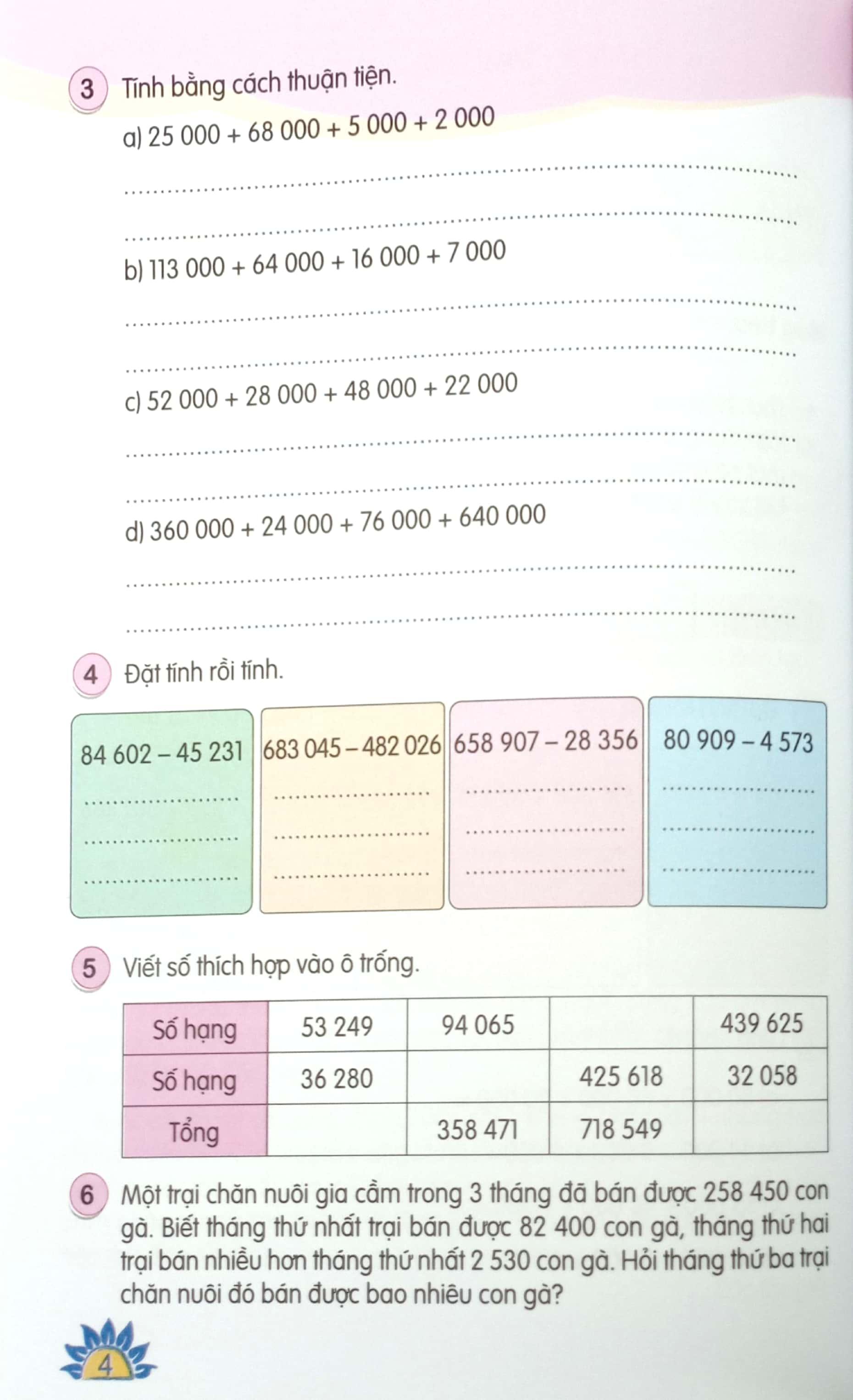 Bài Tập Thực Hành Toán 4 - Tập 2 (Theo Chương Trình Giáo Dục Phổ Thông 2018)