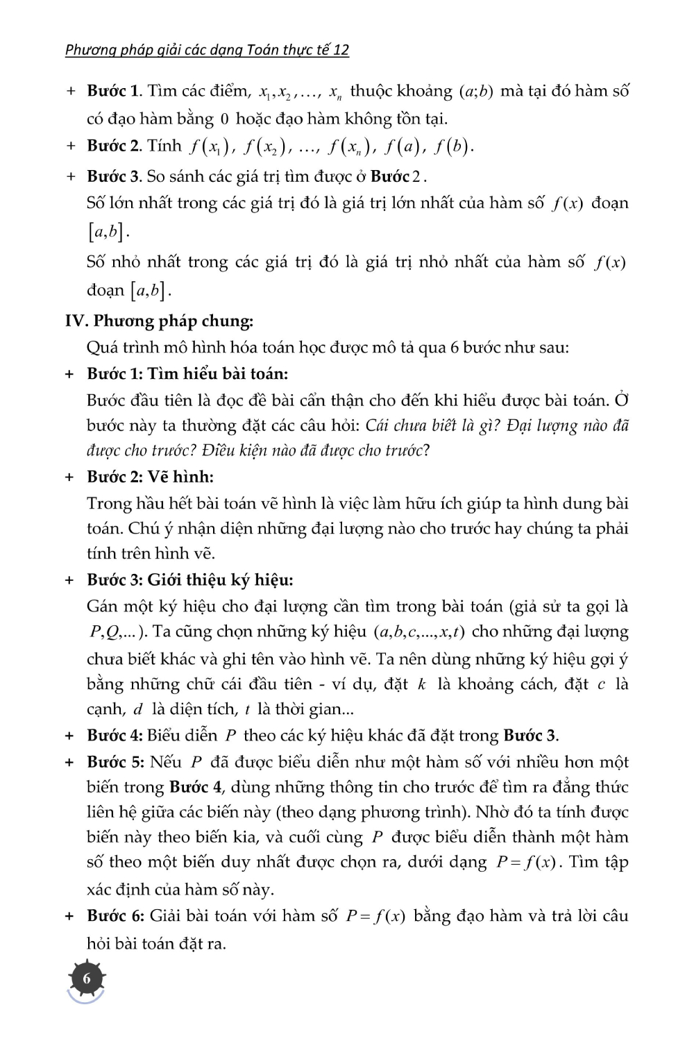 Phương Pháp Giải Các Dạng Toán Thực Tế 12 (Tài Liệu Dùng Chung Cho Các Bộ Sách) - KV