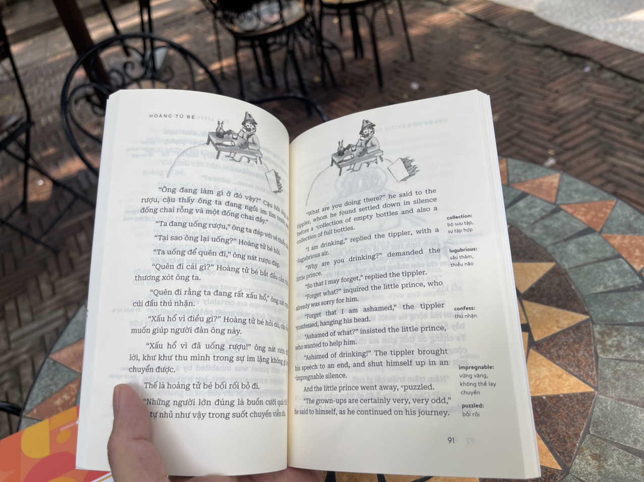 (song ngữ Anh-Việt duy nhất có kết hợp từ vựng tiếng Anh) HOÀNG TỬ BÉ - Antoine de Saint-exupéry - Nguyễn Thúy Loan dịch - HG Books – bìa mềm
