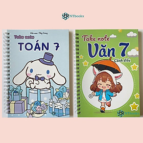 Sách Takenote lớp 7: Toán + Văn Cánh Diều khổ A5 (Phiên Bản Mới Nhất)