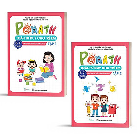 Combo Pomath Toán tư duy cho trẻ em 6 - 7 tuổi - Bản Quyền