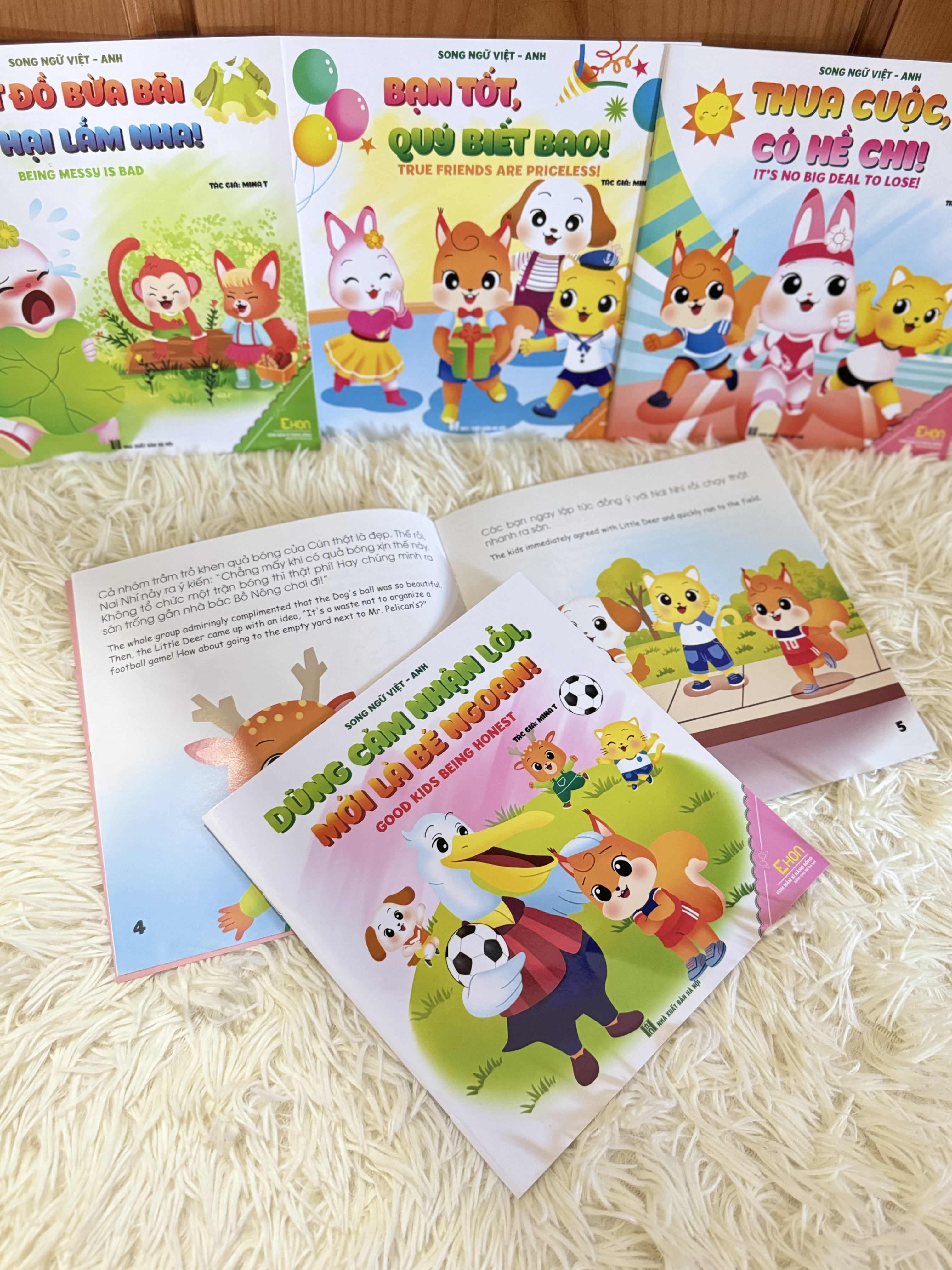 Combo 10 cuốn sách Ươm mầm kỹ năng sống cho trẻ 0-10 tuổi (Song ngữ Việt Anh)