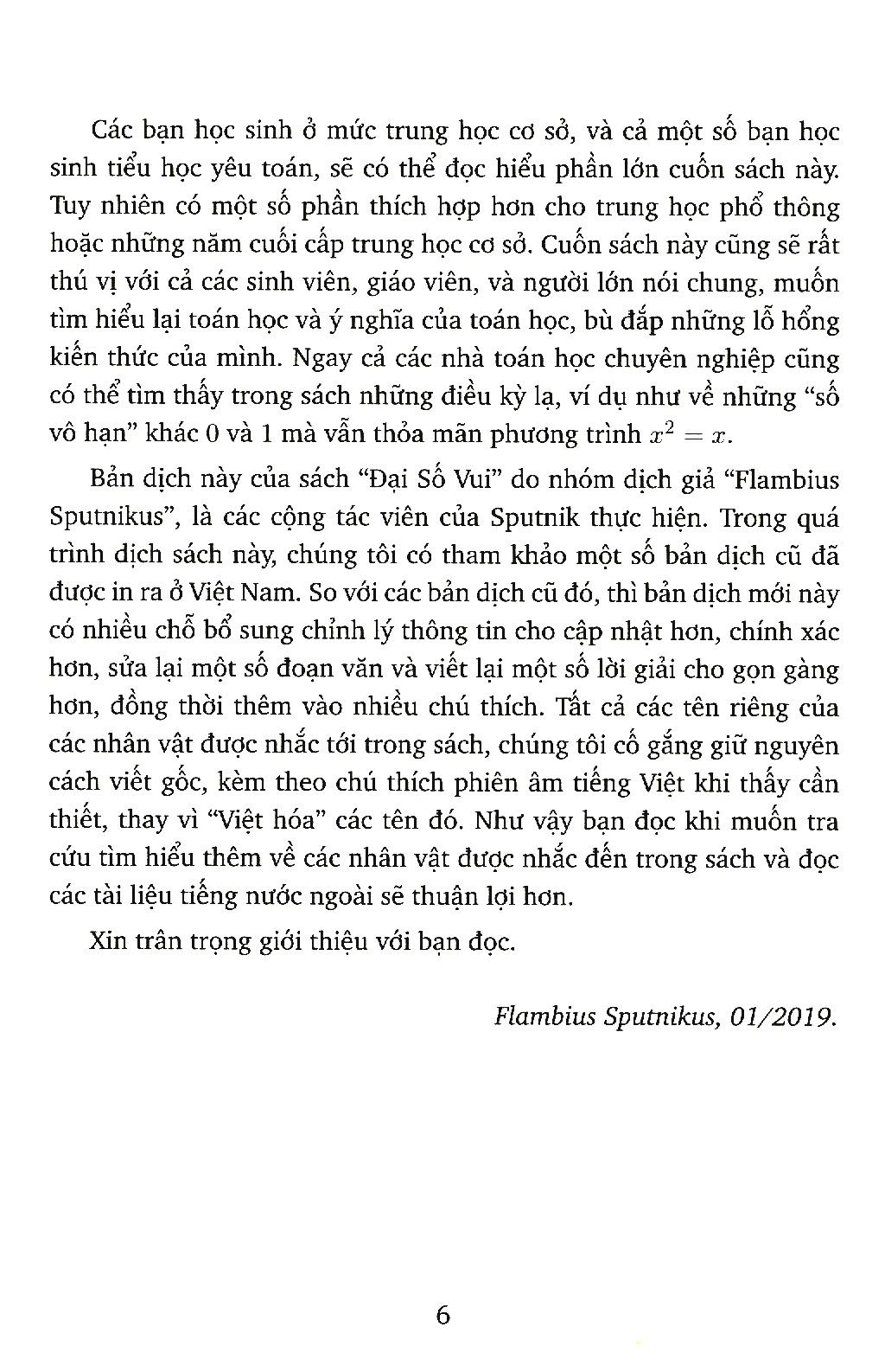 Đại Số Vui (Tái Bản)