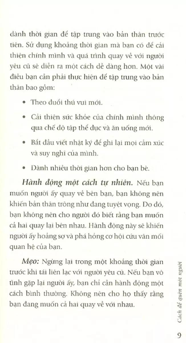 Cách Để Quên Một Người