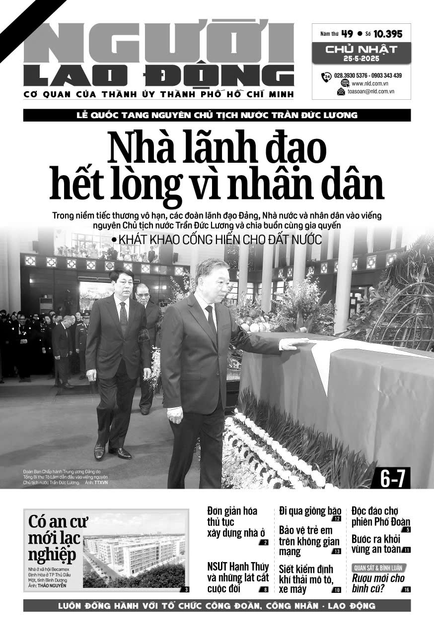 Nhật báo Người Lao Động từ ngày 19-05-2025 đến 25-05-2025
