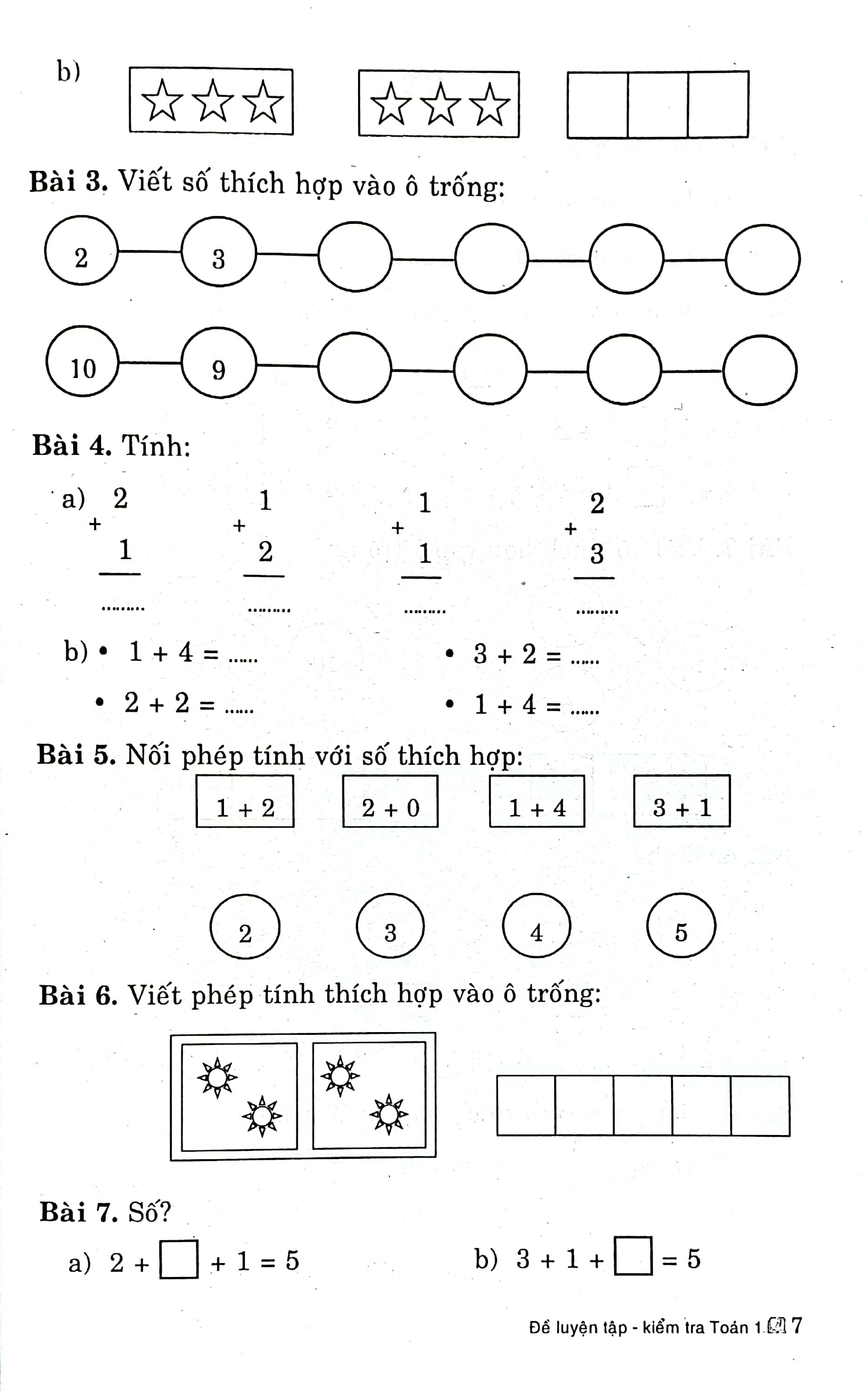 Đề Luyện Tập Kiểm Tra Toán 1 (Biên Soạn Theo Chương Trình Giáo Dục Phổ Thông Mới)