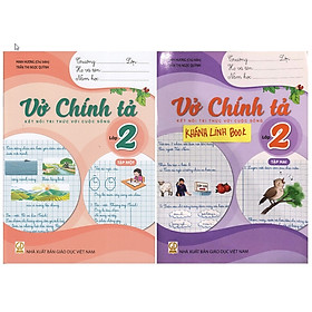 Sách Combo Vở chính tả lớp 2 - tập 1 + 2 ( kết nối )
