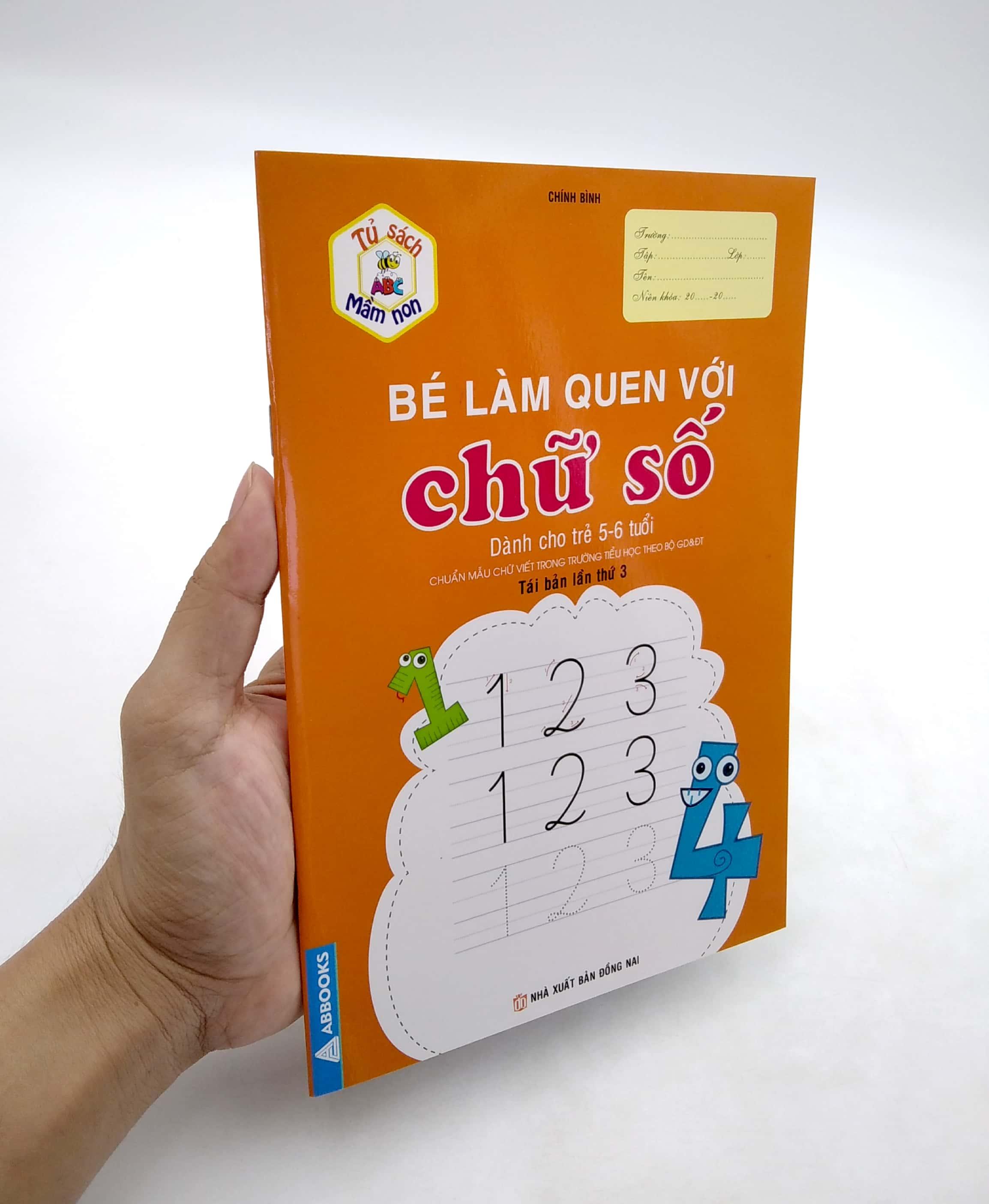 Tủ Sách Mầm Non - Bé Làm Quen Với Chữ Số (Dành Cho Trẻ 5-6 Tuổi)