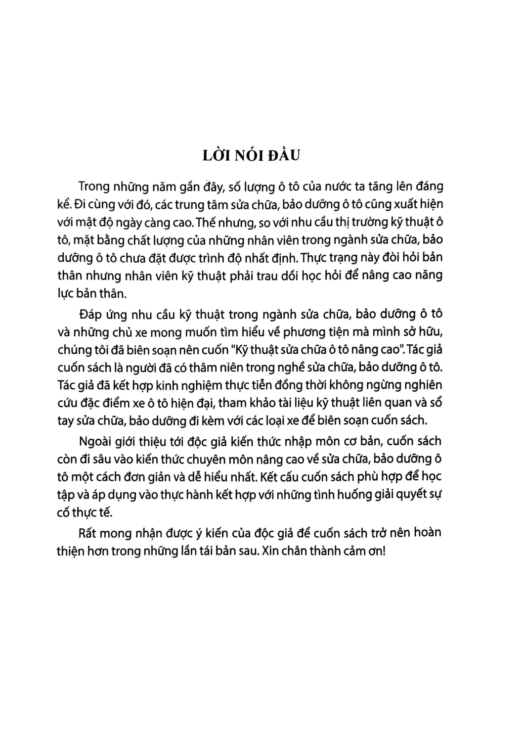 Kỹ Thuật Sửa Chữa Ô Tô Nâng Cao - HH