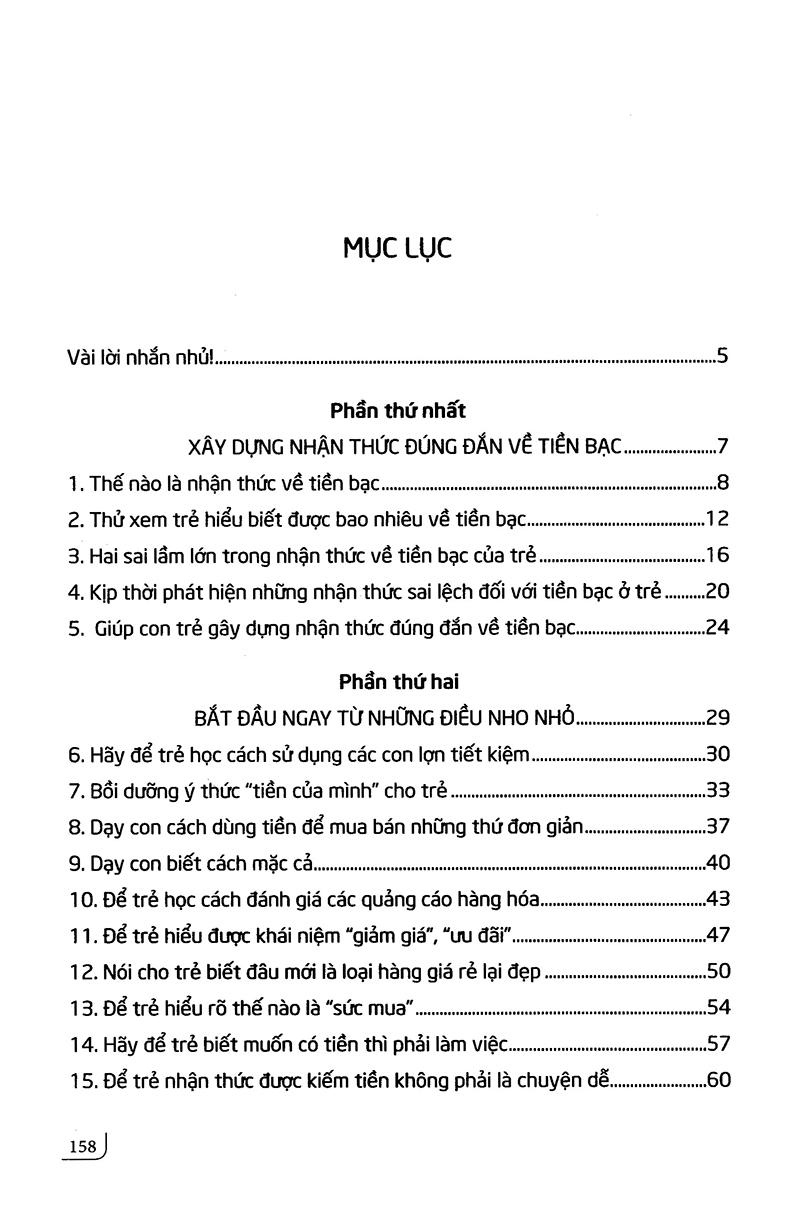 Dạy Con Quản Lý Tiền Bạc