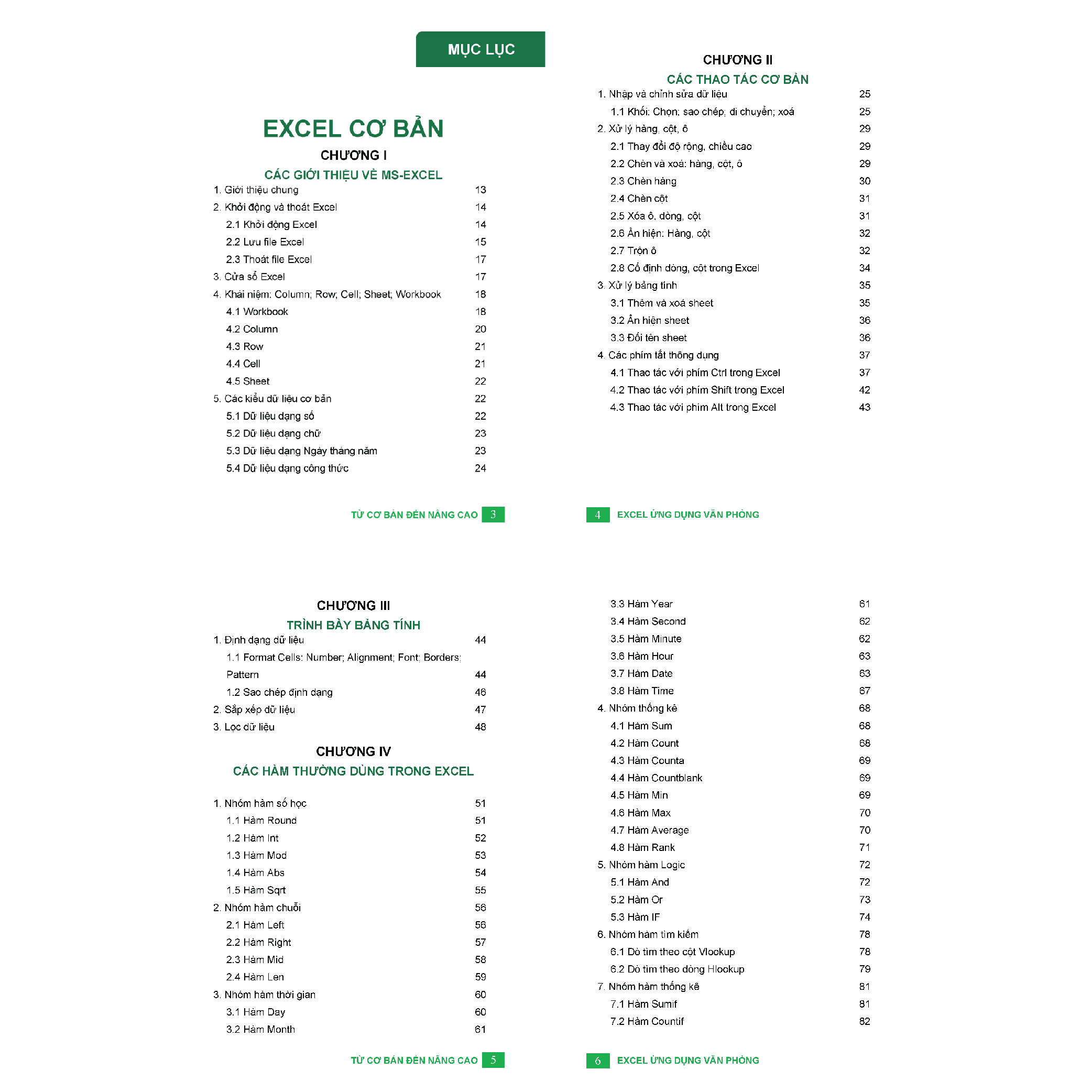 Combo 5 Sách Word - Excel - Power Point - Google Sheet - Power Query ĐÀO TẠO TIN HỌC Ứng Dụng Văn Phòng Kèm Video Hướng Dẫn