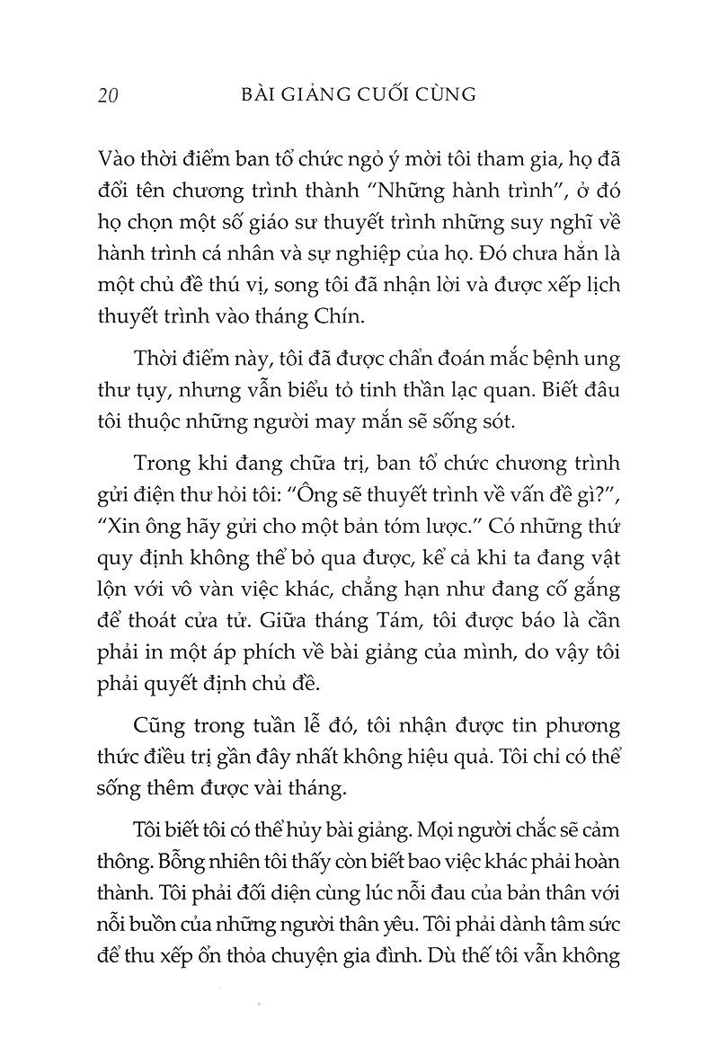 Bài Giảng Cuối Cùng