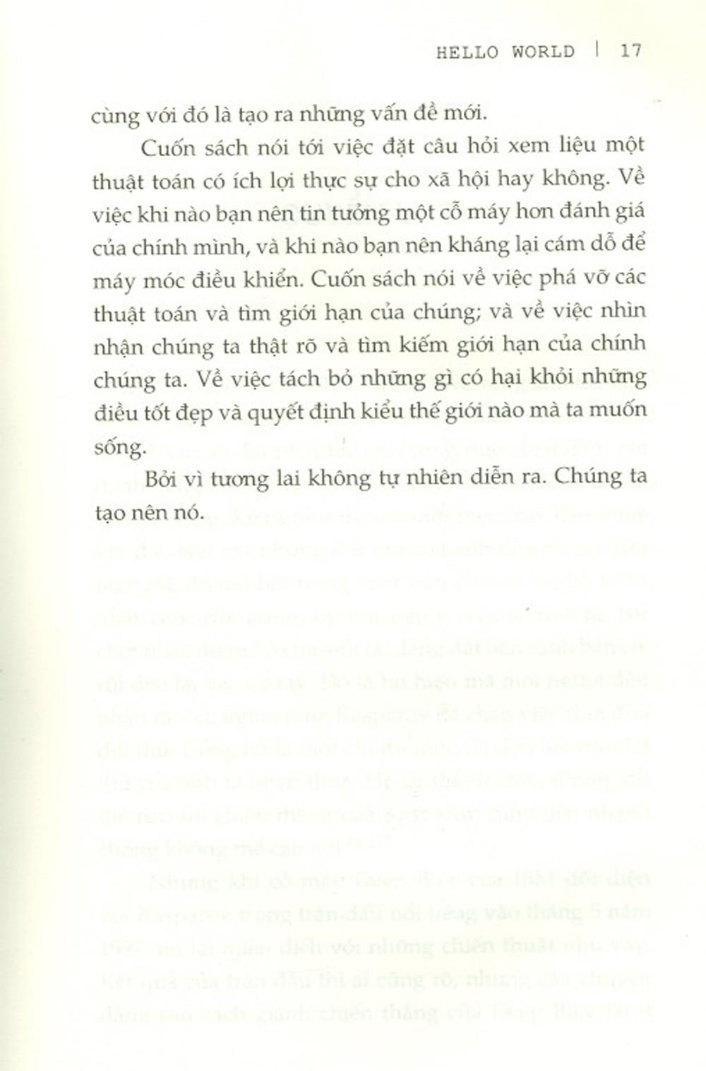 Hello World- Làm Người Trong Kỷ Nguyên Máy Móc