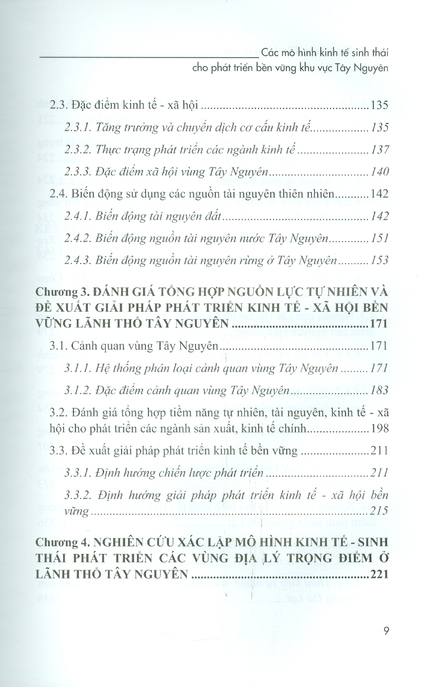 Các Mô Hình Kinh Tế Sinh Thái Cho Phát Triển Bền Vững Khu Vực Tây Nguyên (Bộ Sách Chuyên Khảo Tài Nguyên Thiên Nhiên Và Môi Trường Việt Nam) (Bìa Cứng)