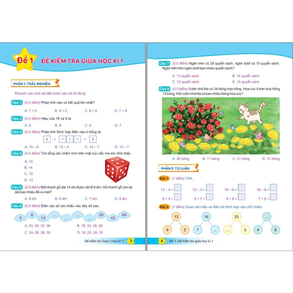 Sách - Đề Kiểm Tra Toán 2 kỳ 2 - Bộ Sách Kết Nối Tri Thức Với Cuộc Sống - ND