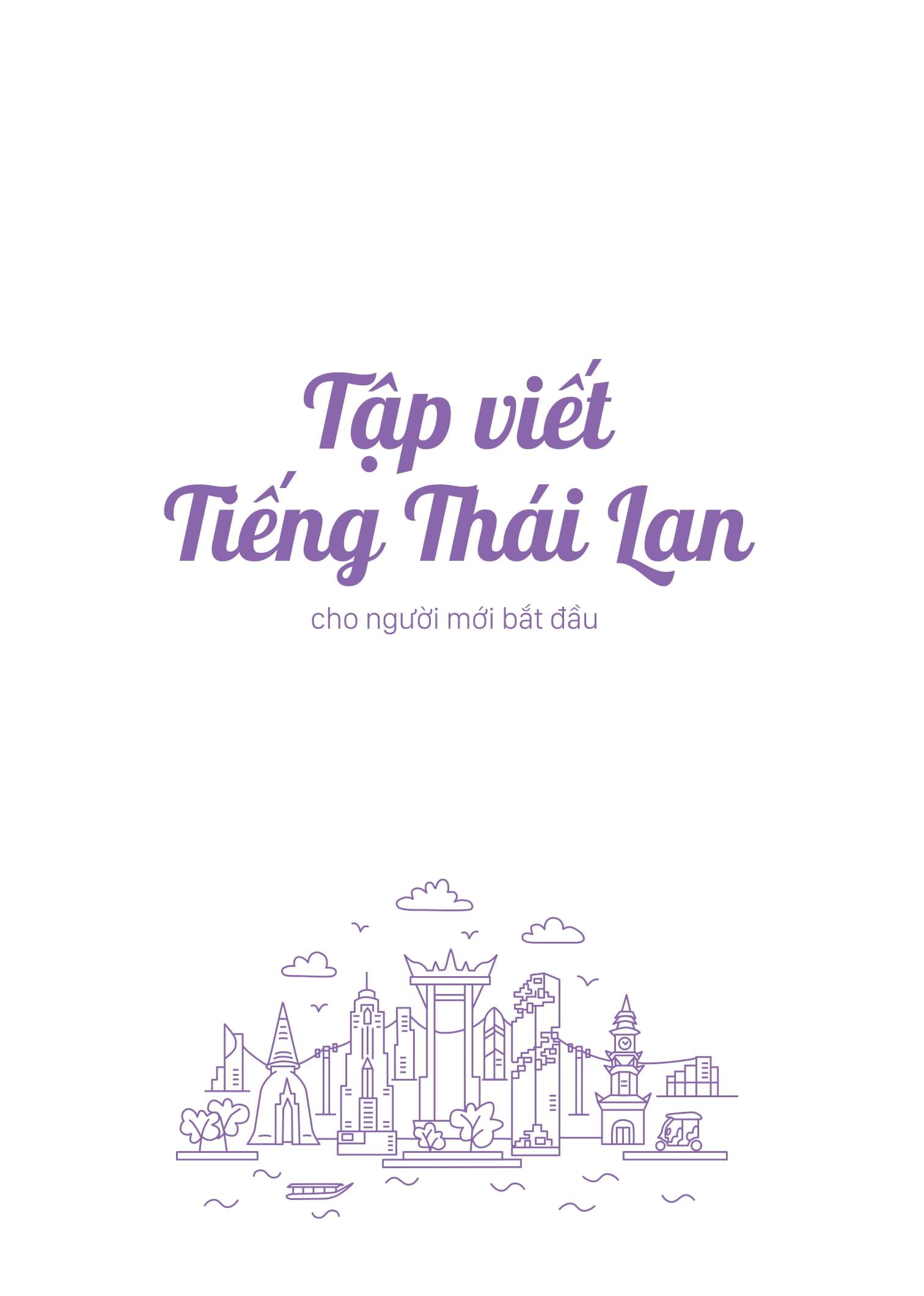 Tập Viết Tiếng Thái Lan Cho Người Mới Bắt Đầu
