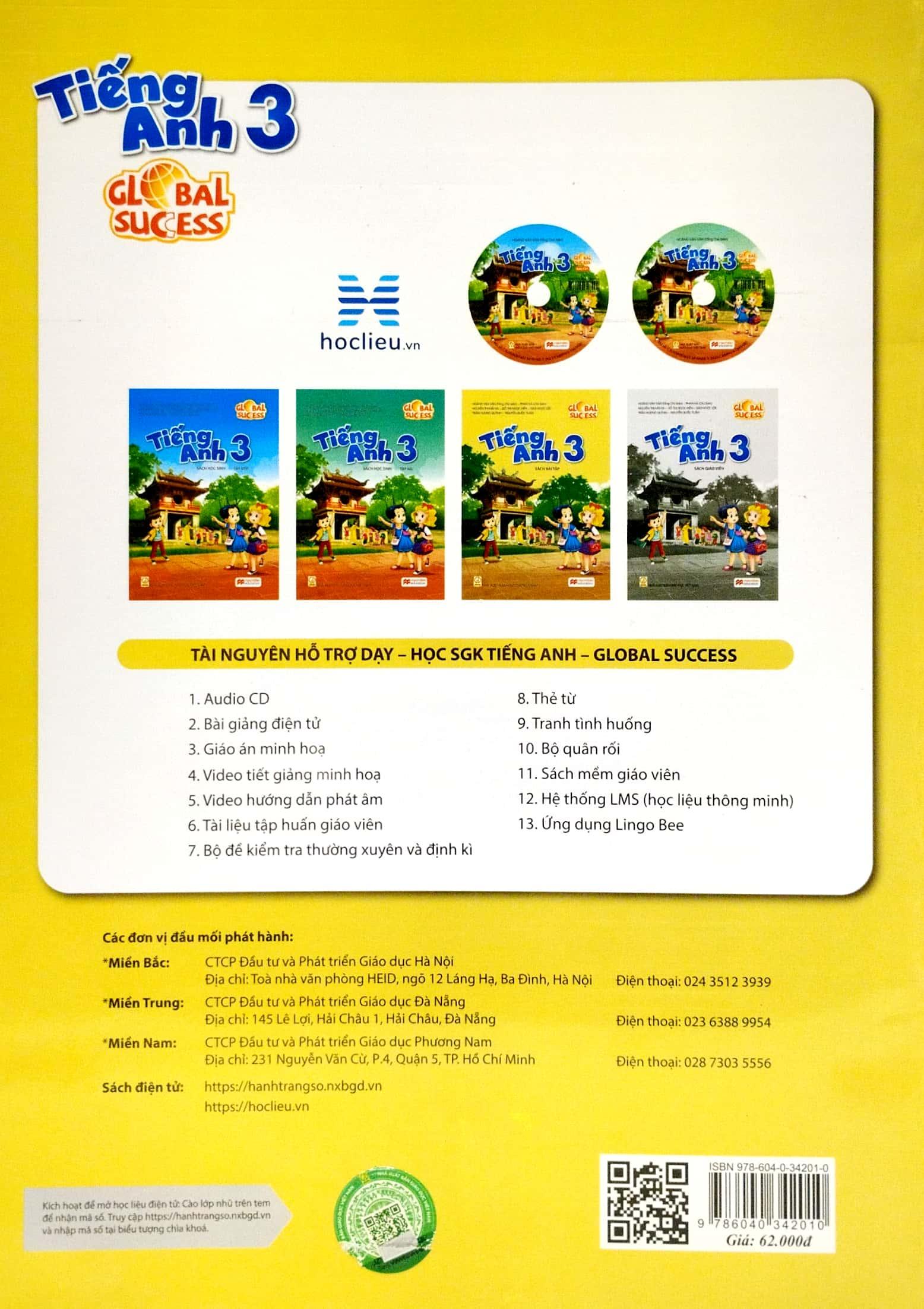 Tiếng Anh 3 - Sách Bài Tập (Global Success) (Tái Bản 2023)