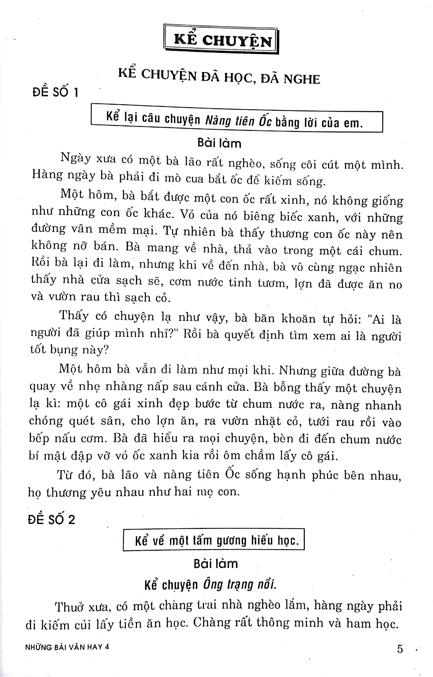 Những Bài Văn Hay 4