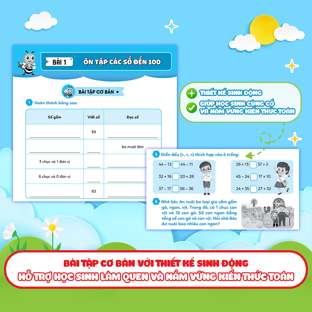 Bài tập bổ trợ Toán – lớp 2 (cơ bản và nâng cao) Tập 1