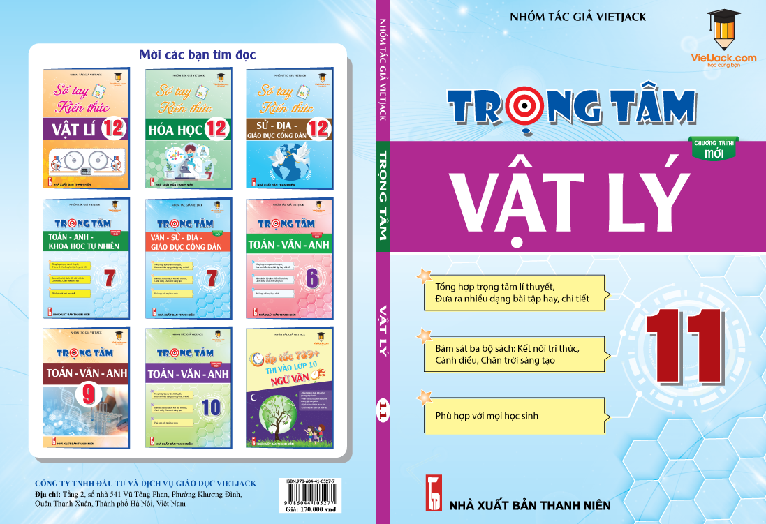 Trọng tâm Vật Lý 11 (Mới nhất)