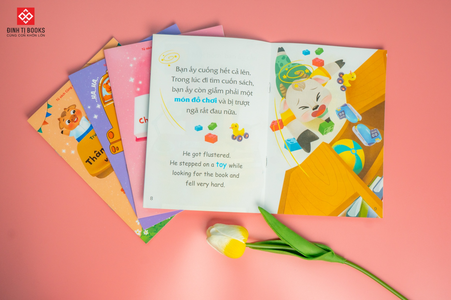 Sách Cùng Con Trưởng Thành - Bộ 10 Cuốn Truyện Tranh Song Ngữ Việt - Anh Cho Bé (Cho bé từ 3 - 9 tuổi) – Đinh Tị Books