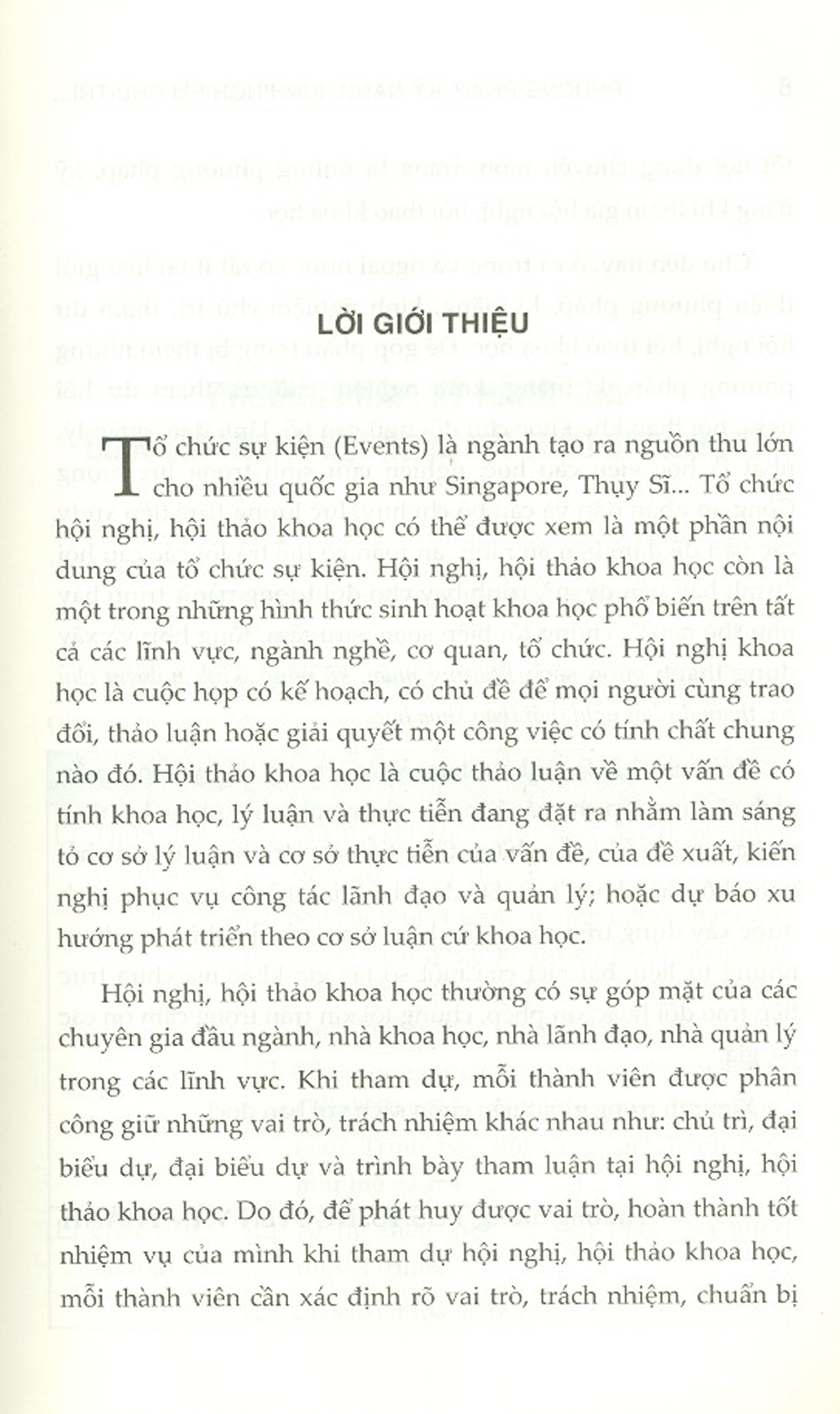 Phương Pháp, Kỹ Năng, Kinh Nghiệm Chủ Trì, Tham Dự Hội Nghị, Hội Thảo Khoa Học