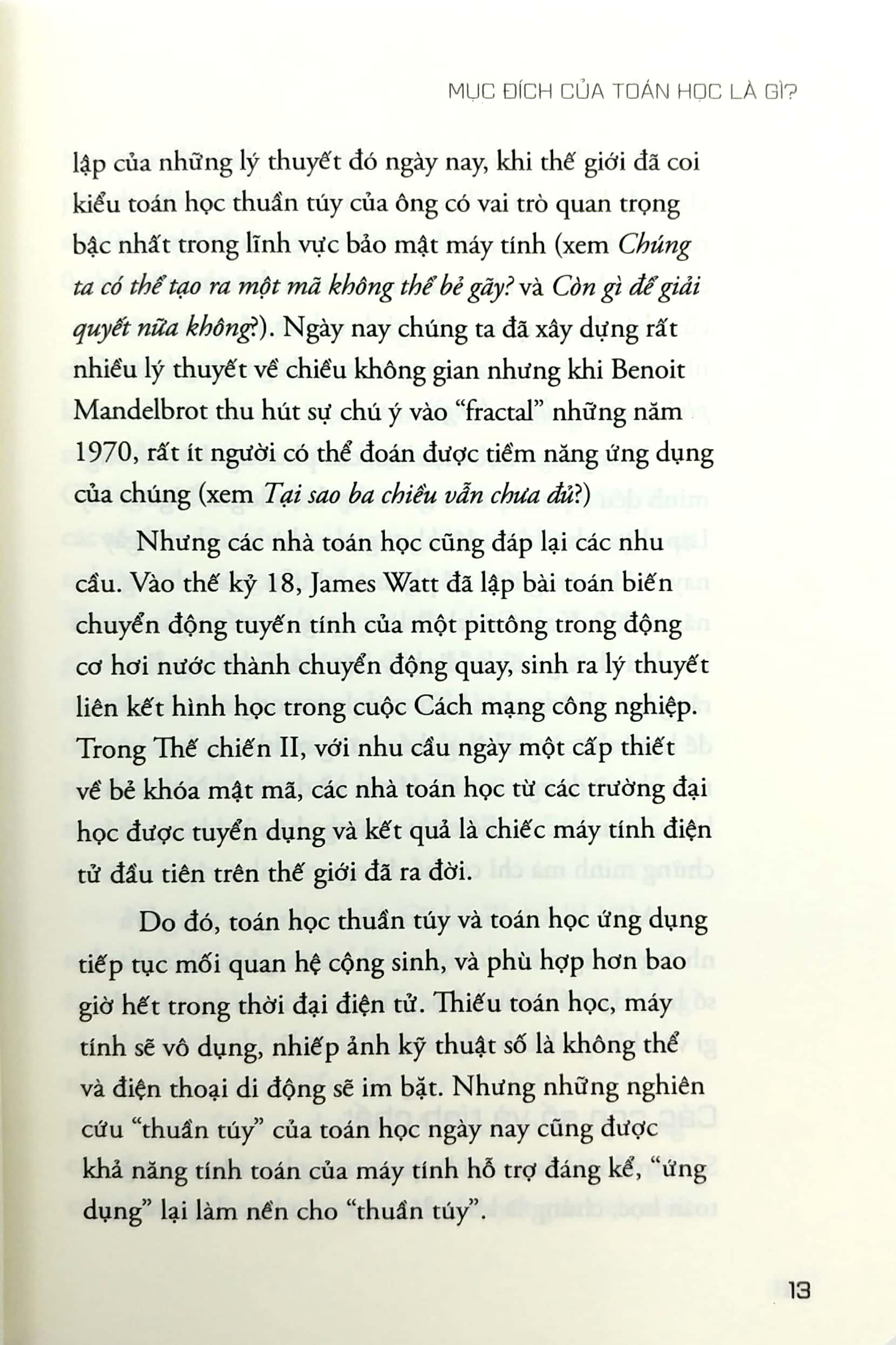 Những Câu Hỏi Lớn Toán Học (Tái Bản)