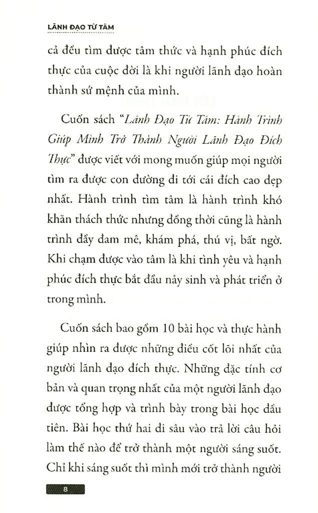 Lãnh Đạo Từ Tâm - Hành Trình Giúp Mình Trở Thành Người Lãnh Đạo Đích Thực