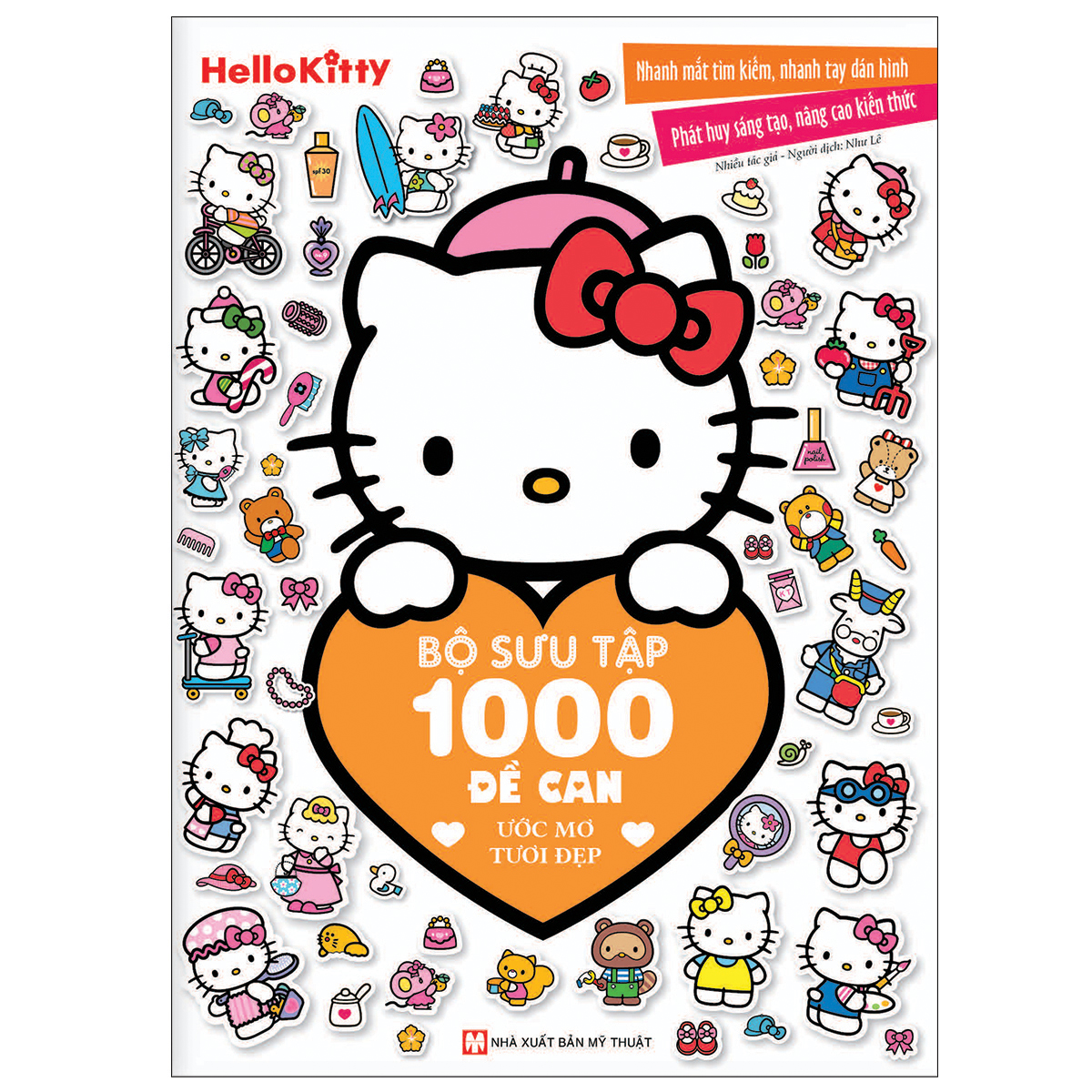 Bộ 4 Cuốn Helokitty: Bộ Sưu Tập 1000 Đề Can
