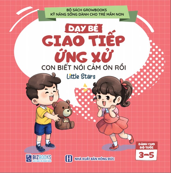 Bộ Sách GROWBOOKS - Kỹ Năng Sống Cho Trẻ Mầm Non: Kỹ Năng Giao Tiếp, Chăm Sóc Bản Thân, Đạo Đức, Cảm Xúc,Bảo Vệ Bản Thân