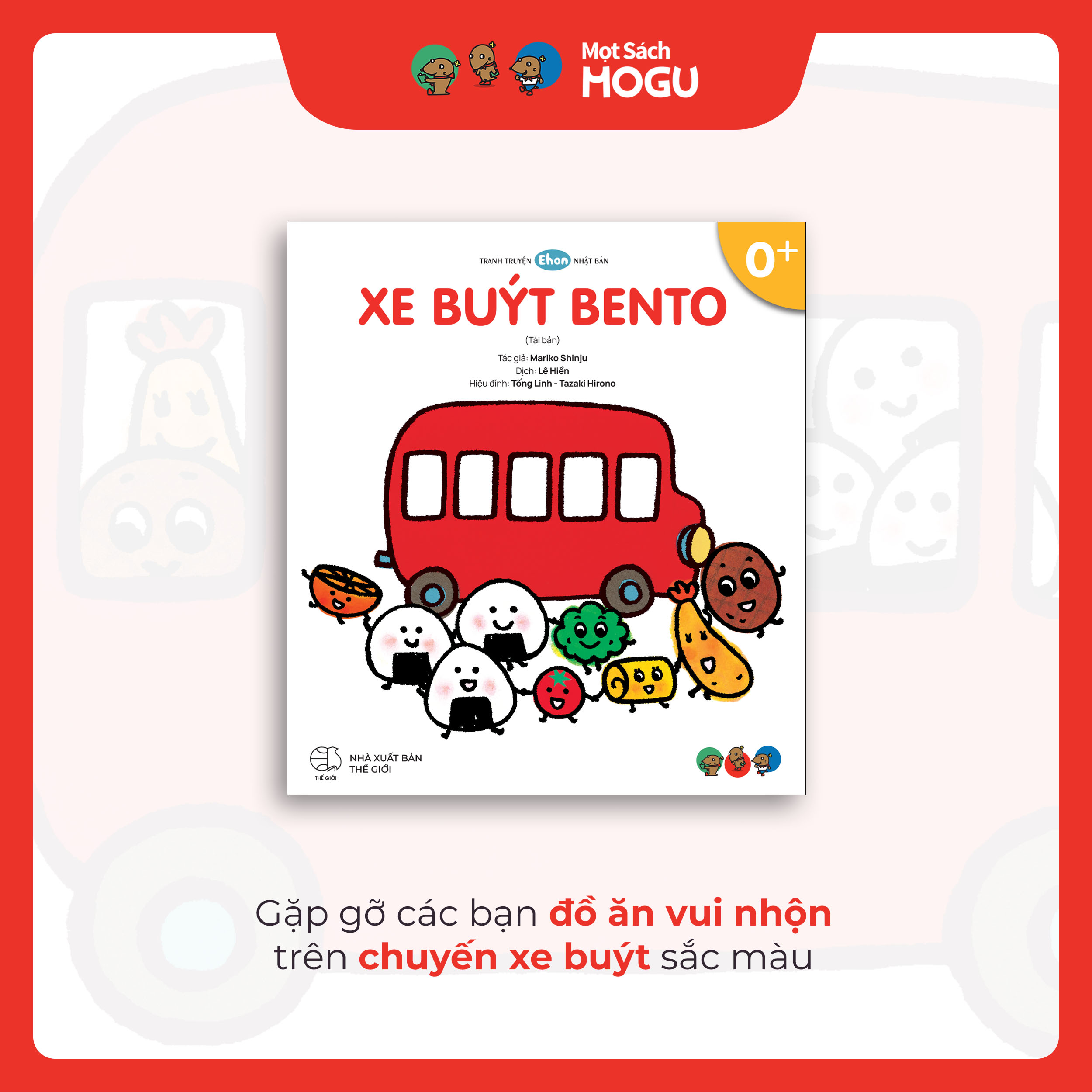 Truyện Ehon bé 1-2-3 tuổi - Xe Buýt Bento
