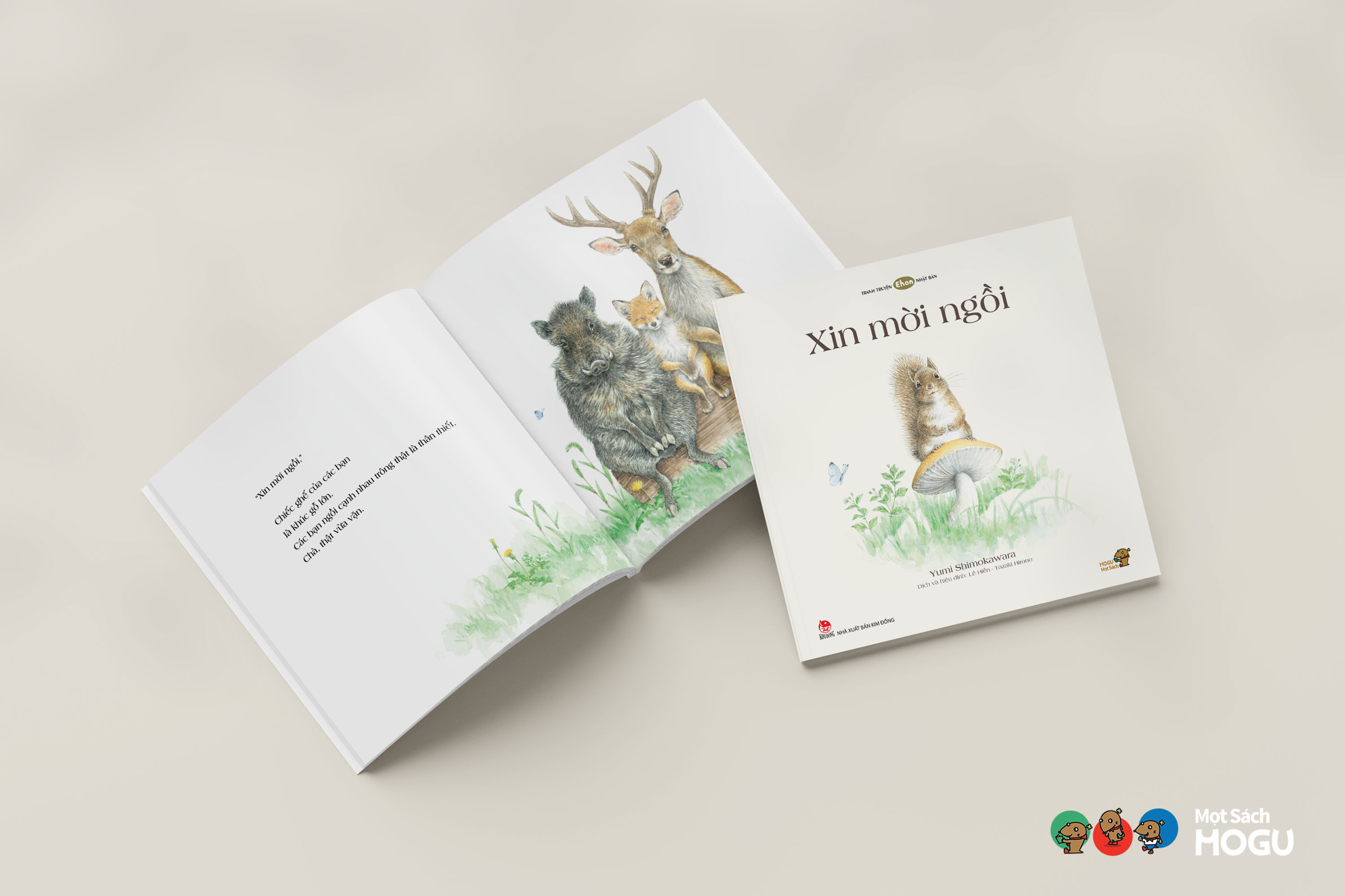 Truyện Ehon bé 1-2-3 tuổi - Xin mời ngồi